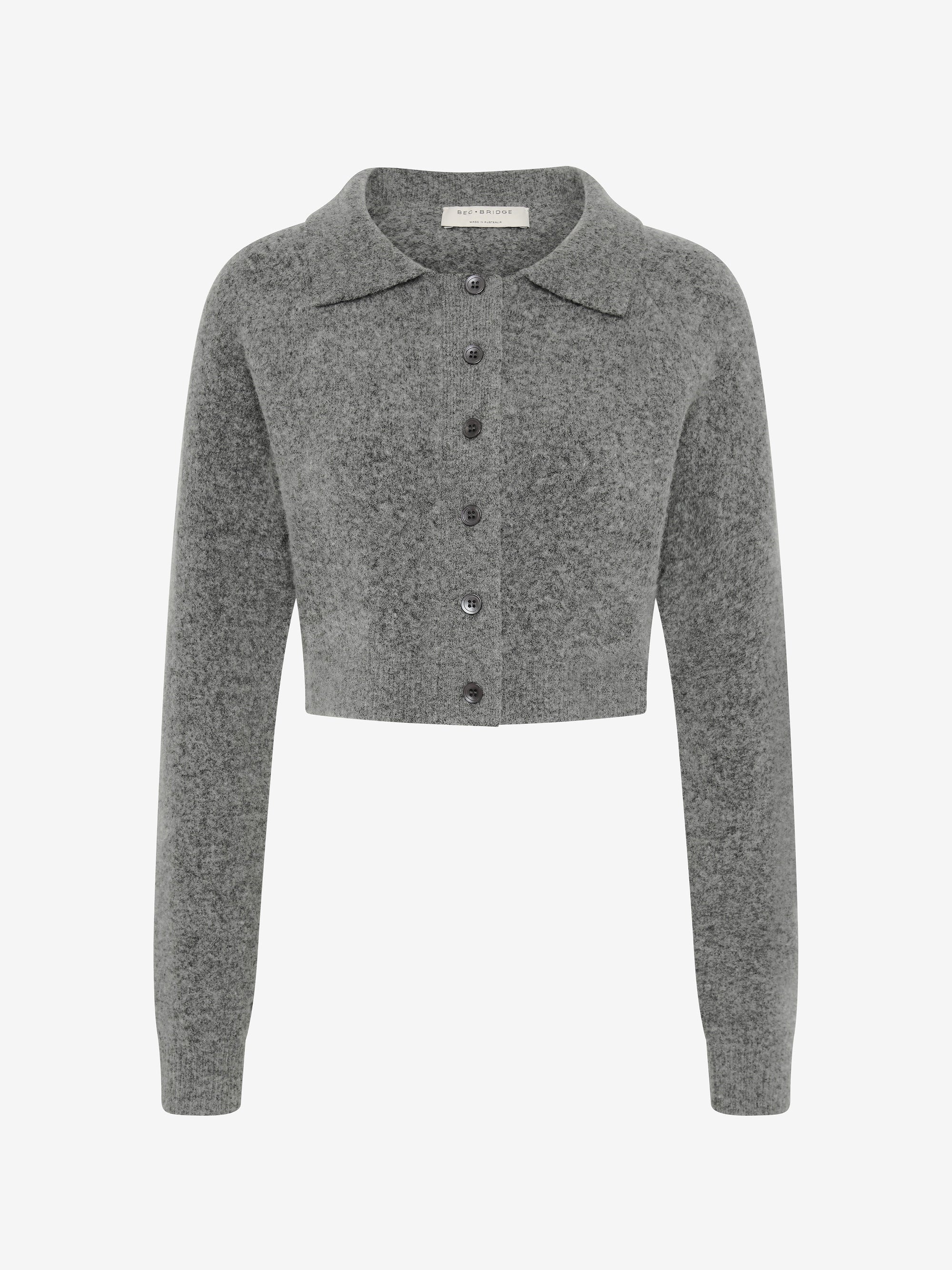 ADA CROPPED CARDI - CHARCOAL - Image 6