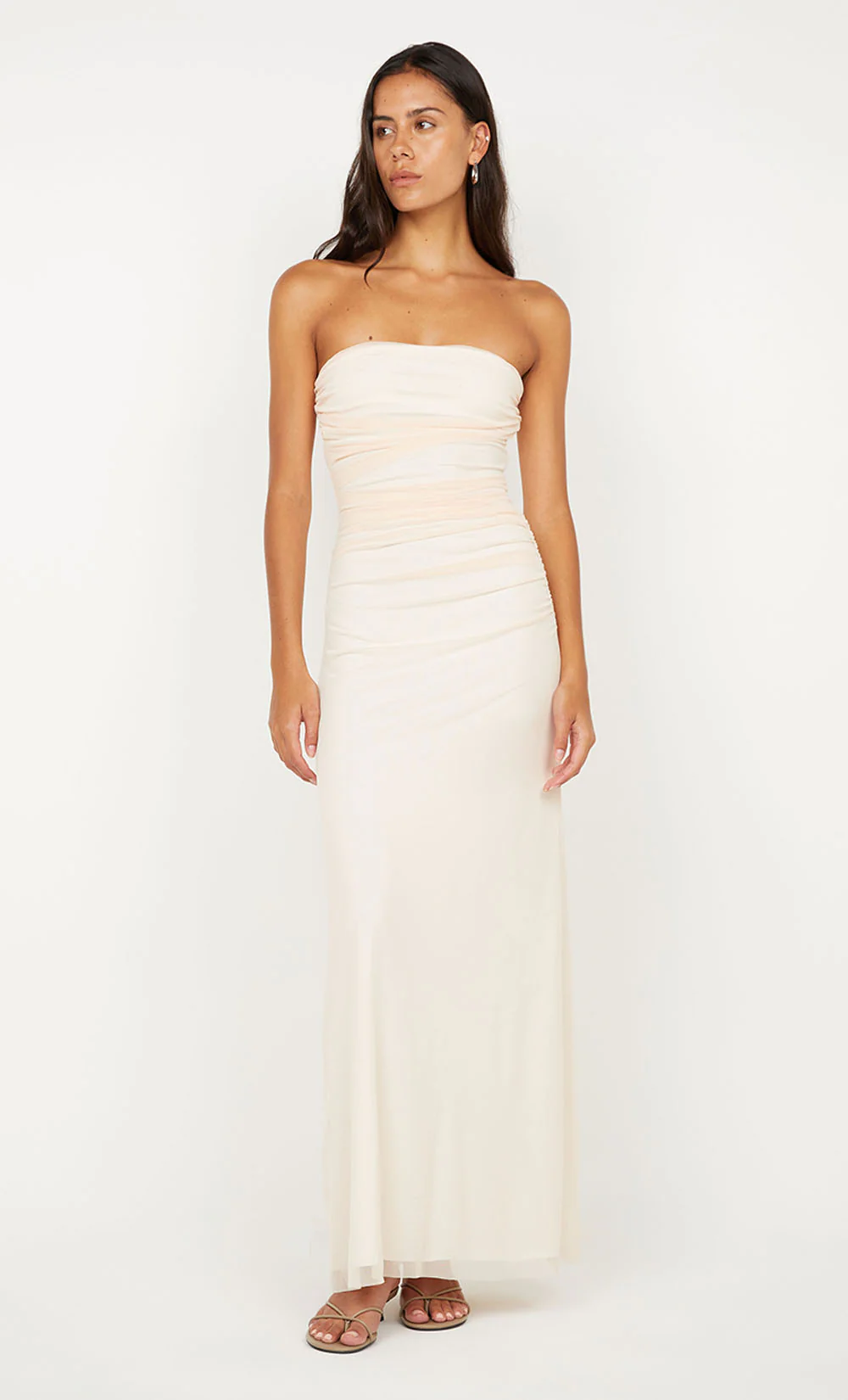 ALARA STRAPLESS DRESS - PEACH - Image 3