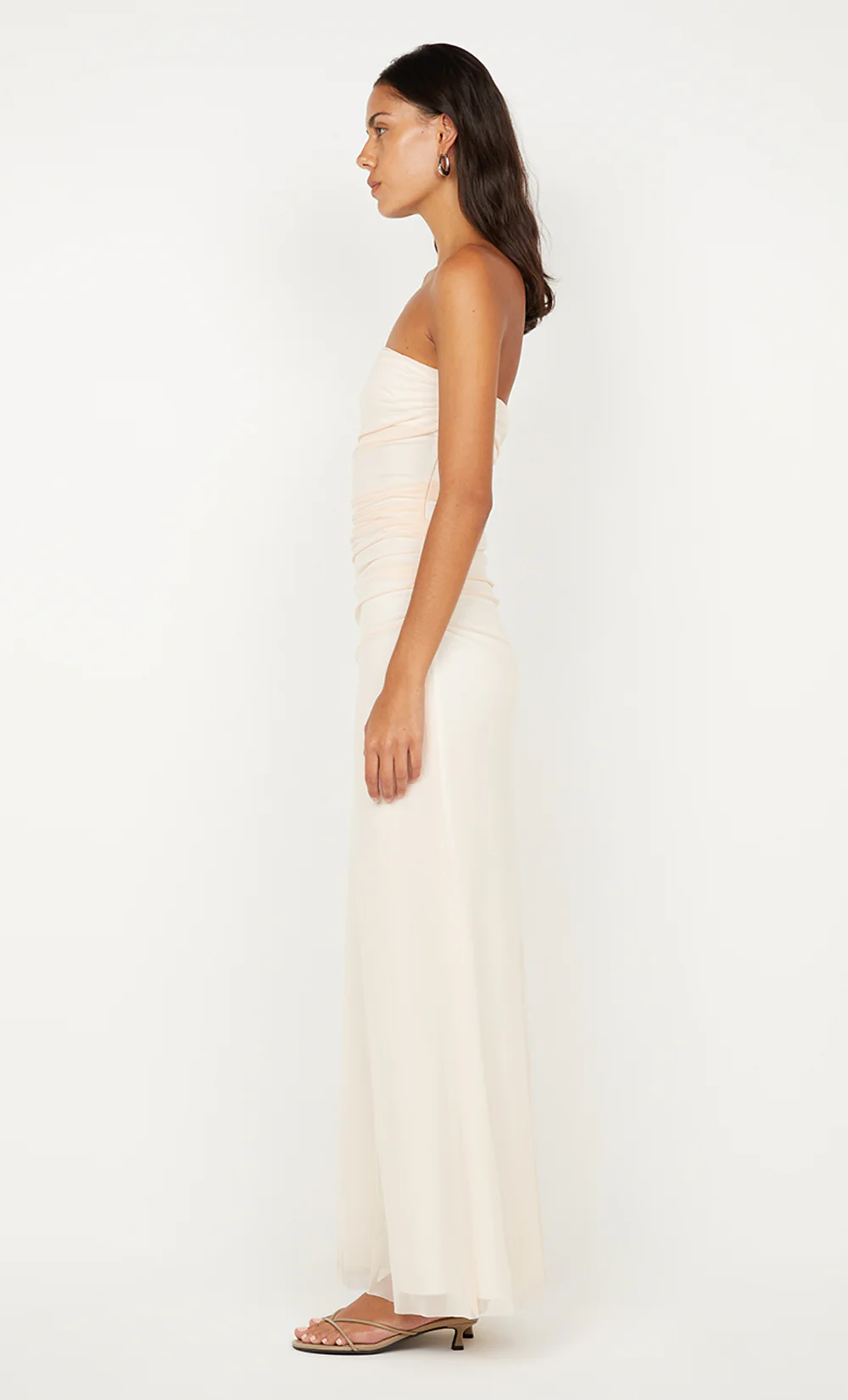 ALARA STRAPLESS DRESS - PEACH - Image 4