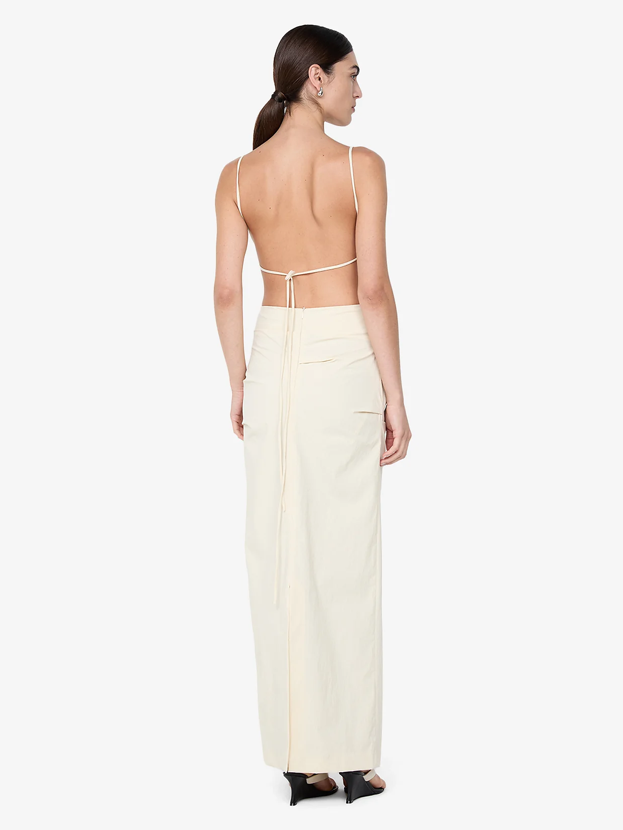 ALLIRA TUCK MAXI  DRESS - VANILLA - Image 4
