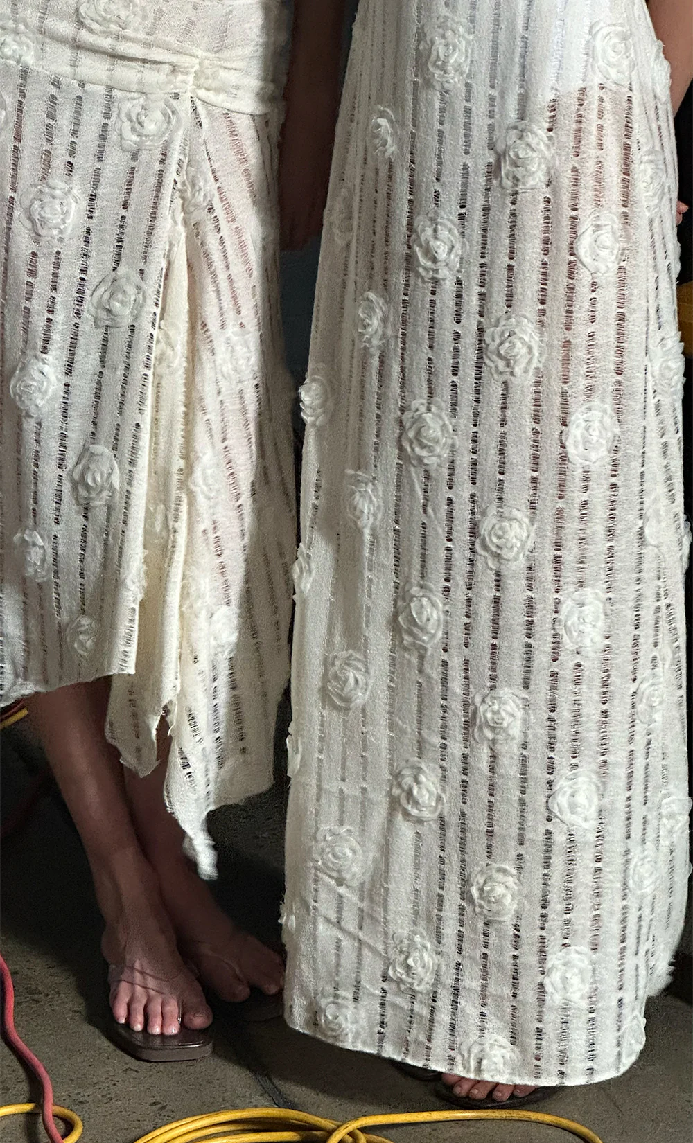 AMELIE MIDI SKIRT - IVORY - Image 2