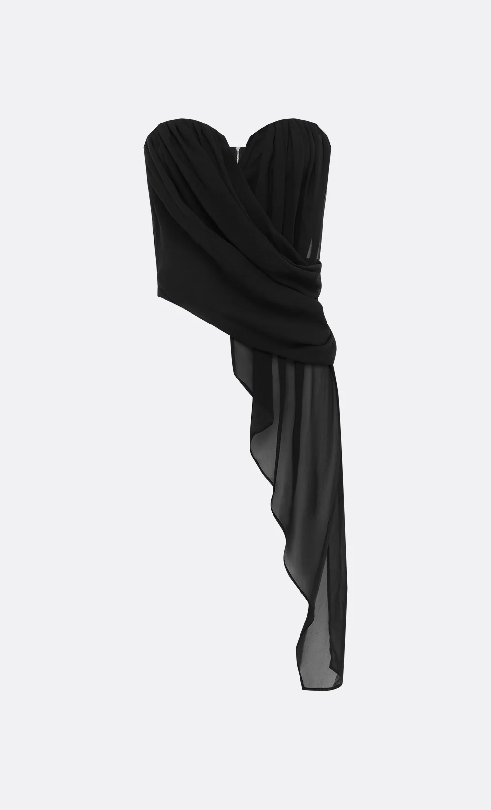 AMIAH DRAPE TOP - BLACK - Image 6
