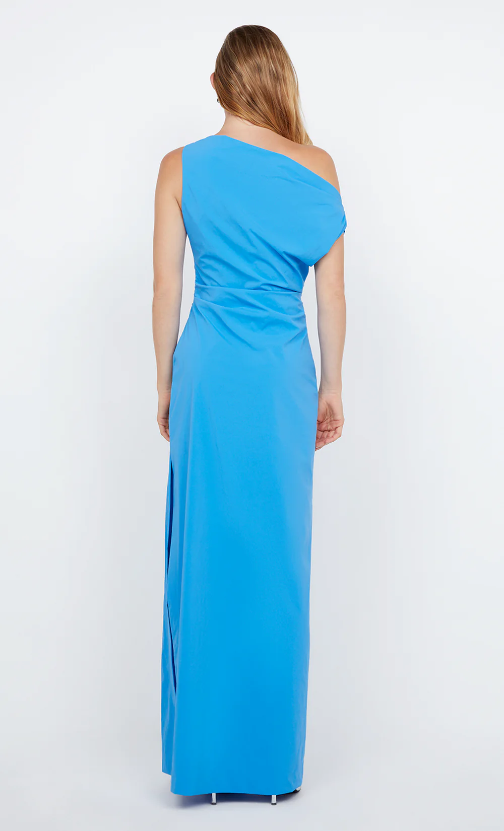 ANGELINA ASYM MAXI DRESS - MID BLUE - Image 3