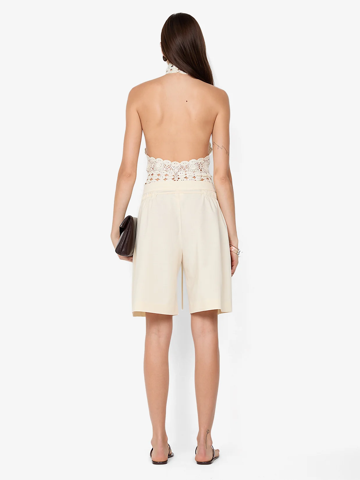 ANIA HALTER TOP - IVORY - Image 4