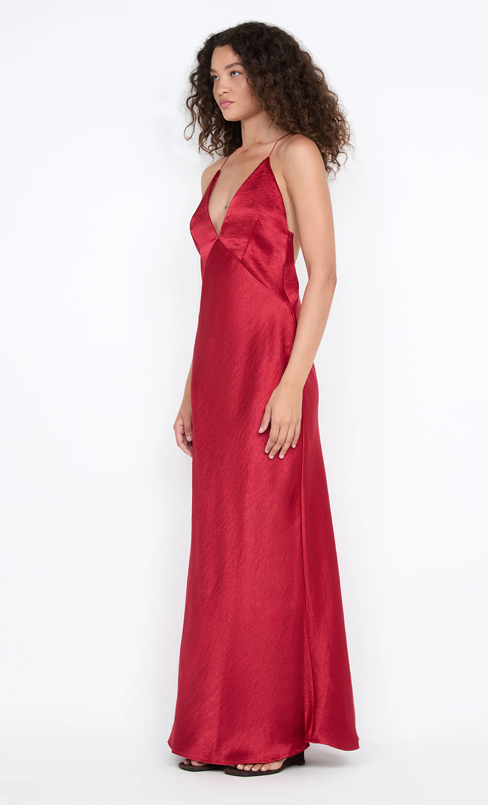 ARIAHN MAXI DRESS - CHERRY - Image 3