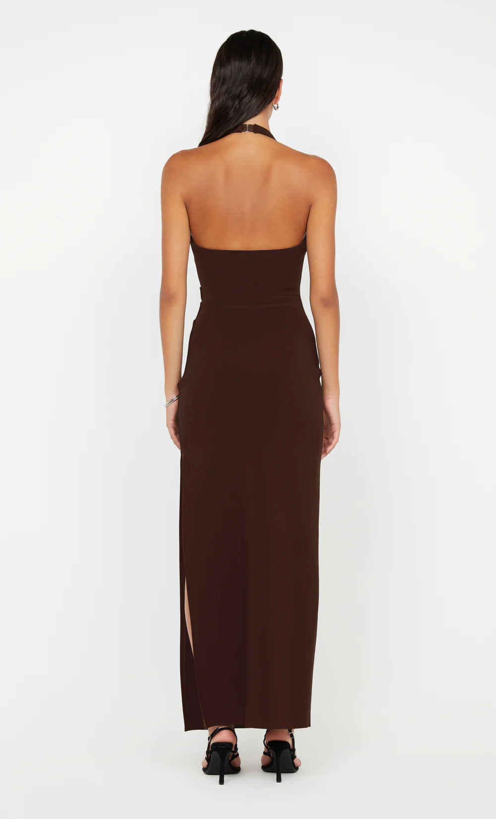 ASTA MAXI DRESS - DARK CHOCOLATE - Image 2