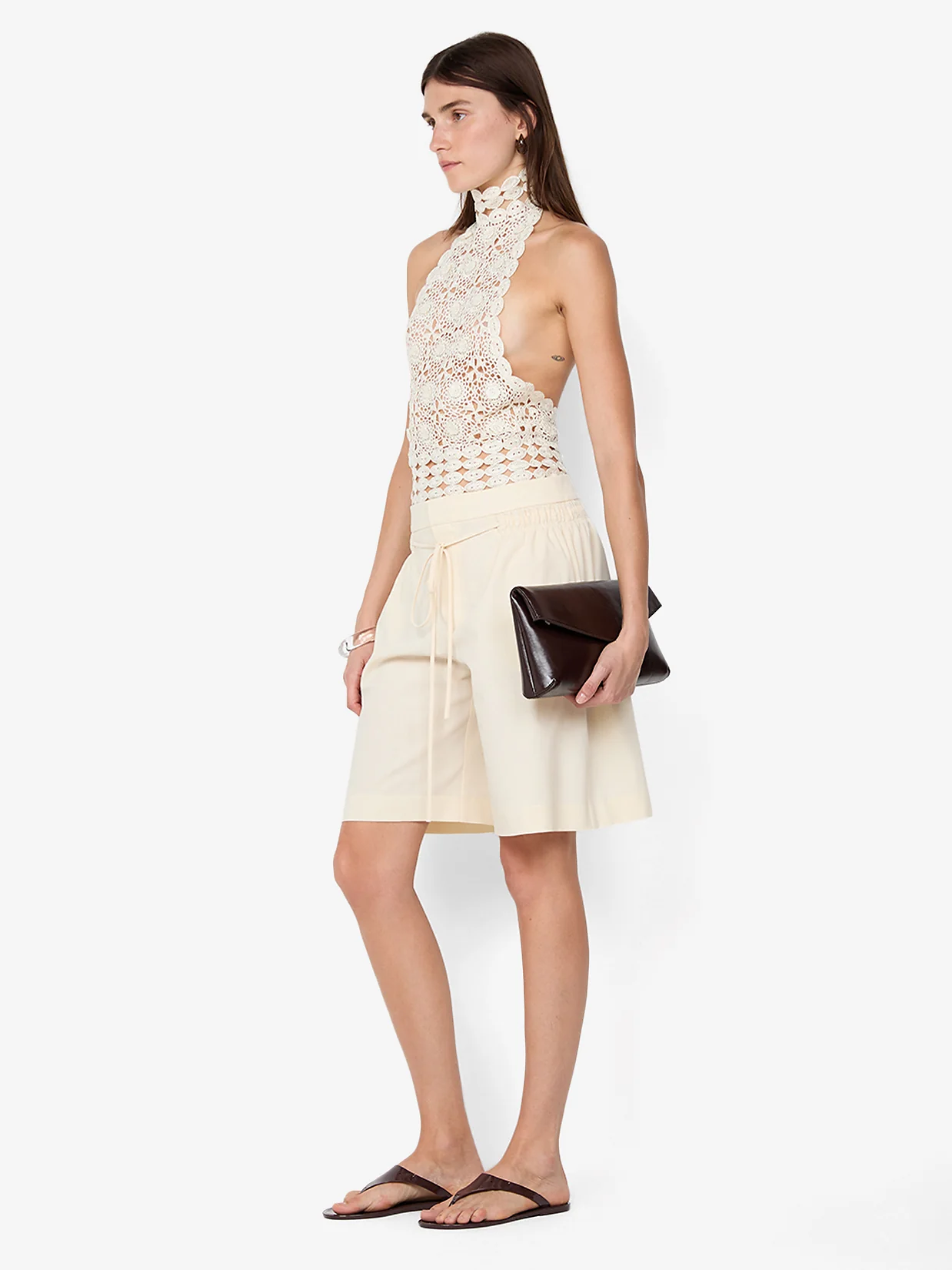 ASTRID BERMUDA SHORT - ECRU - Image 2