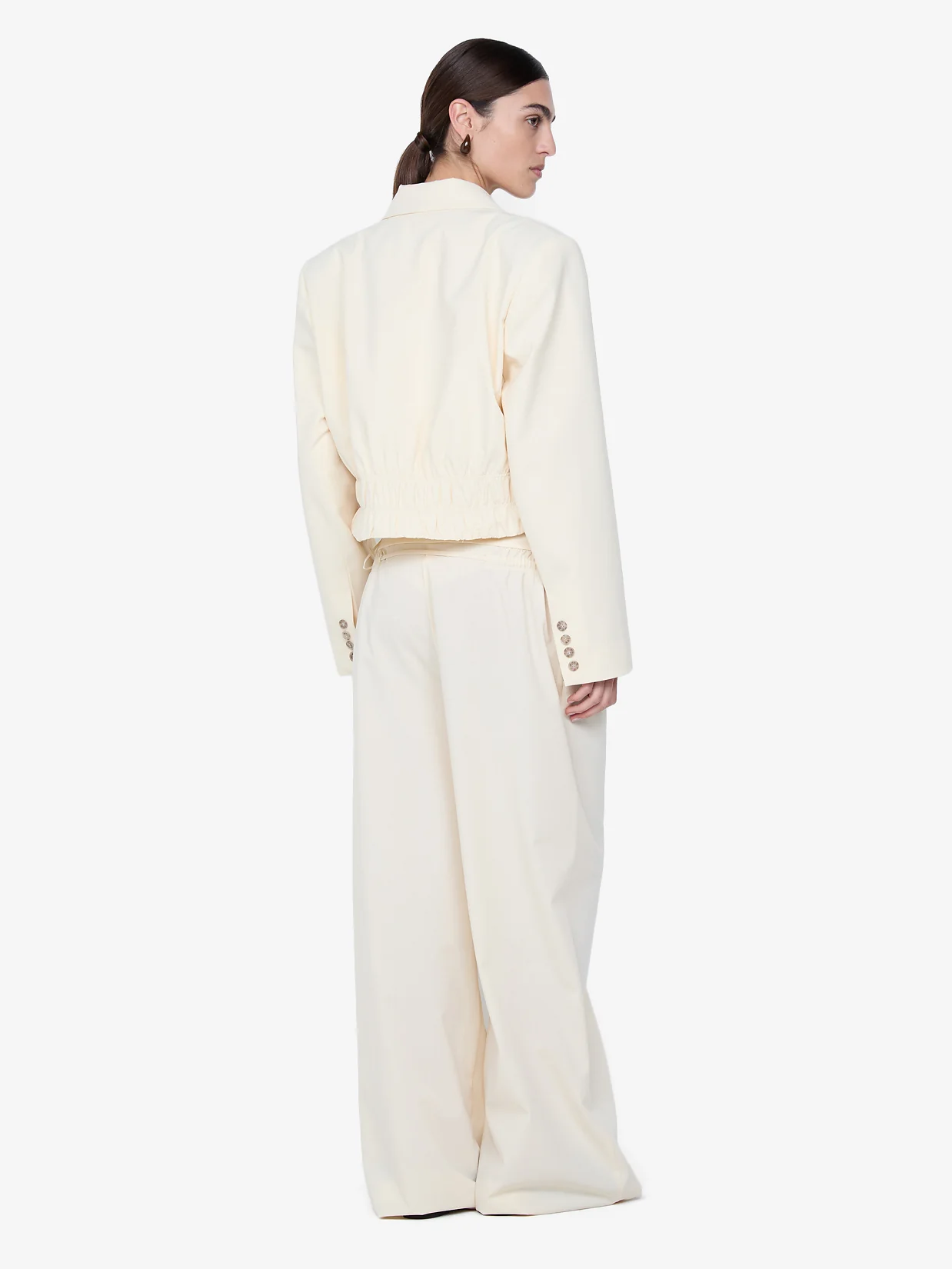 ASTRID CROPPED JACKET - ECRU - Image 3