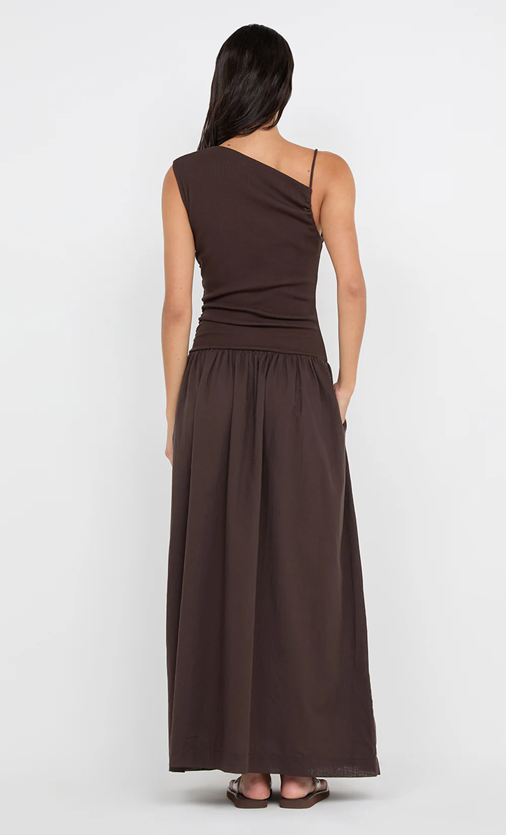 AUBREE MAXI DRESS - DARK CHOCOLATE - Image 8