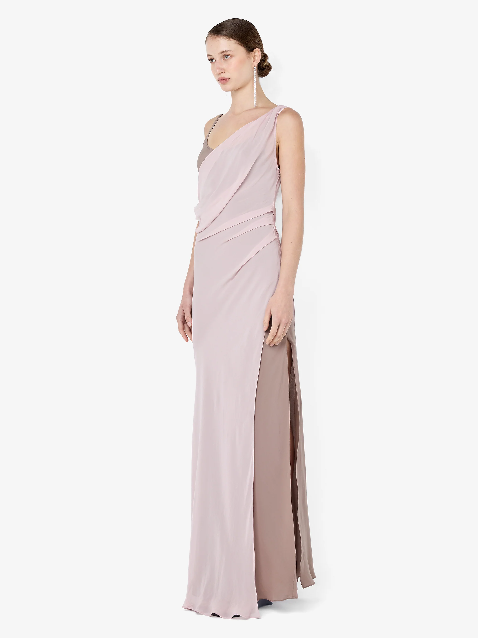 AUGUSTIN ASYM MAXI DRESS - MAUVE/MAUVE SMOKE - Image 2