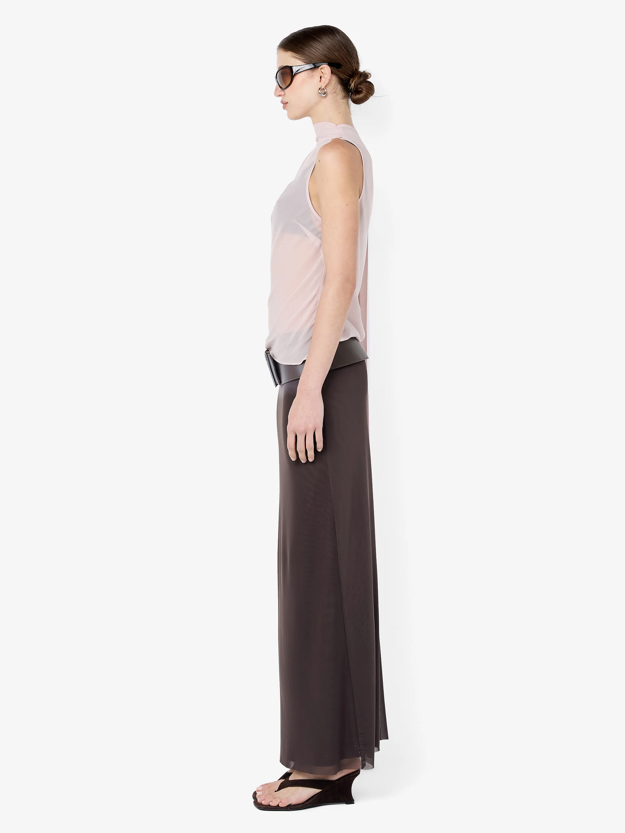 AUGUSTIN SCARF TOP - MAUVE - Image 3