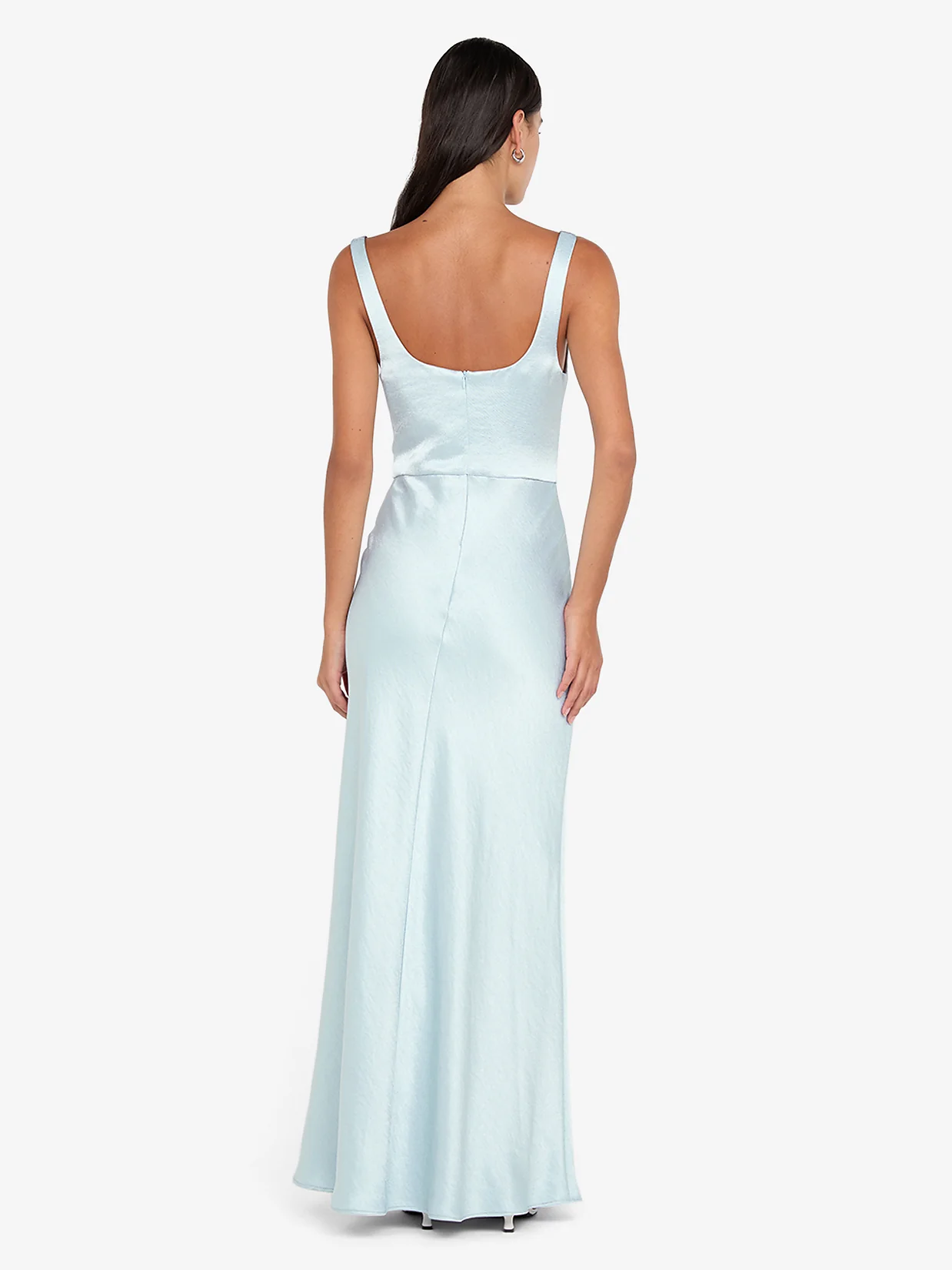 AUSTEN COWL NECK MAXI DRESS - ARCTIC BLUE - Image 4
