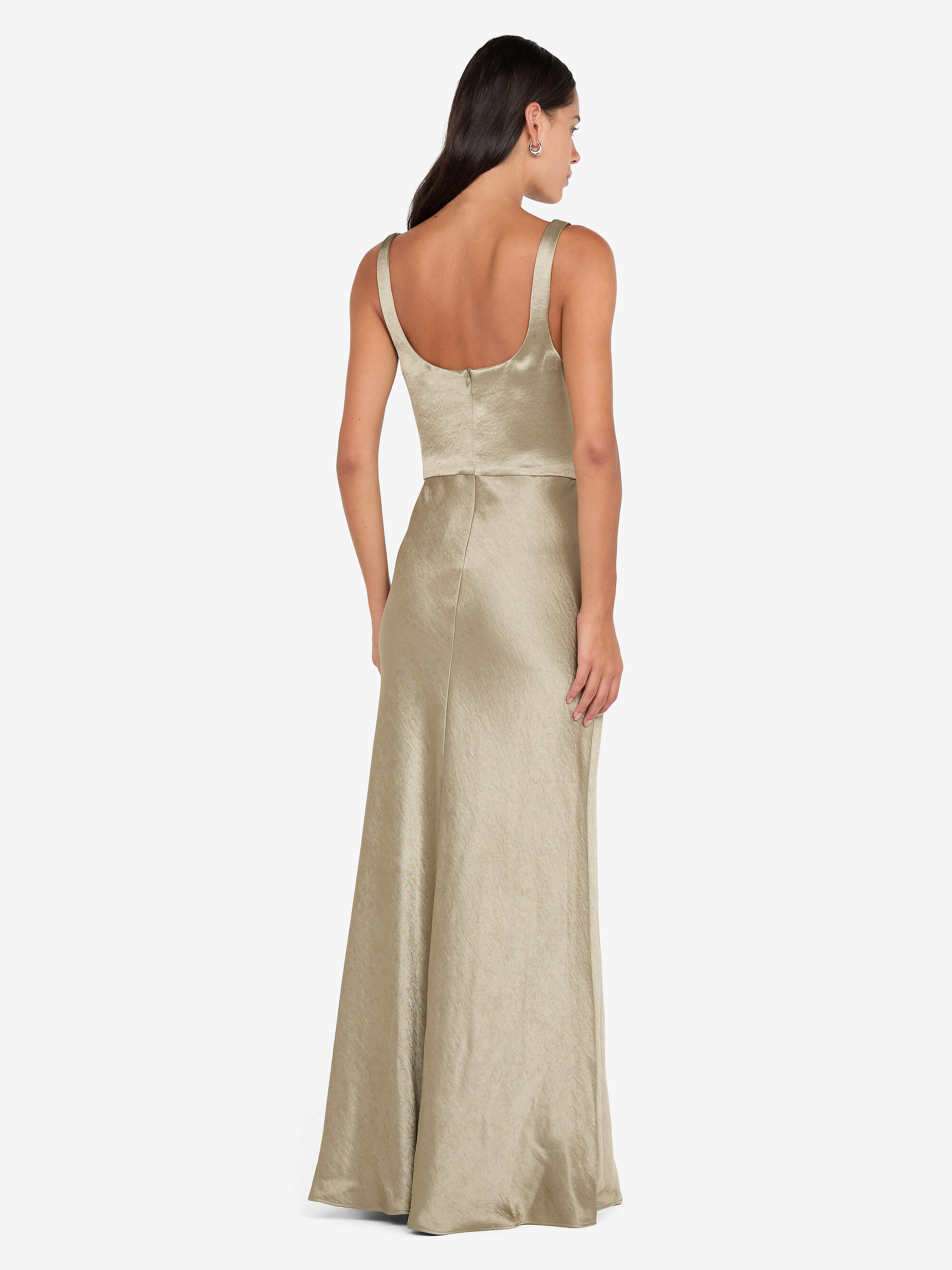 AUSTEN COWL NECK MAXI DRESS - SAGE - Image 4