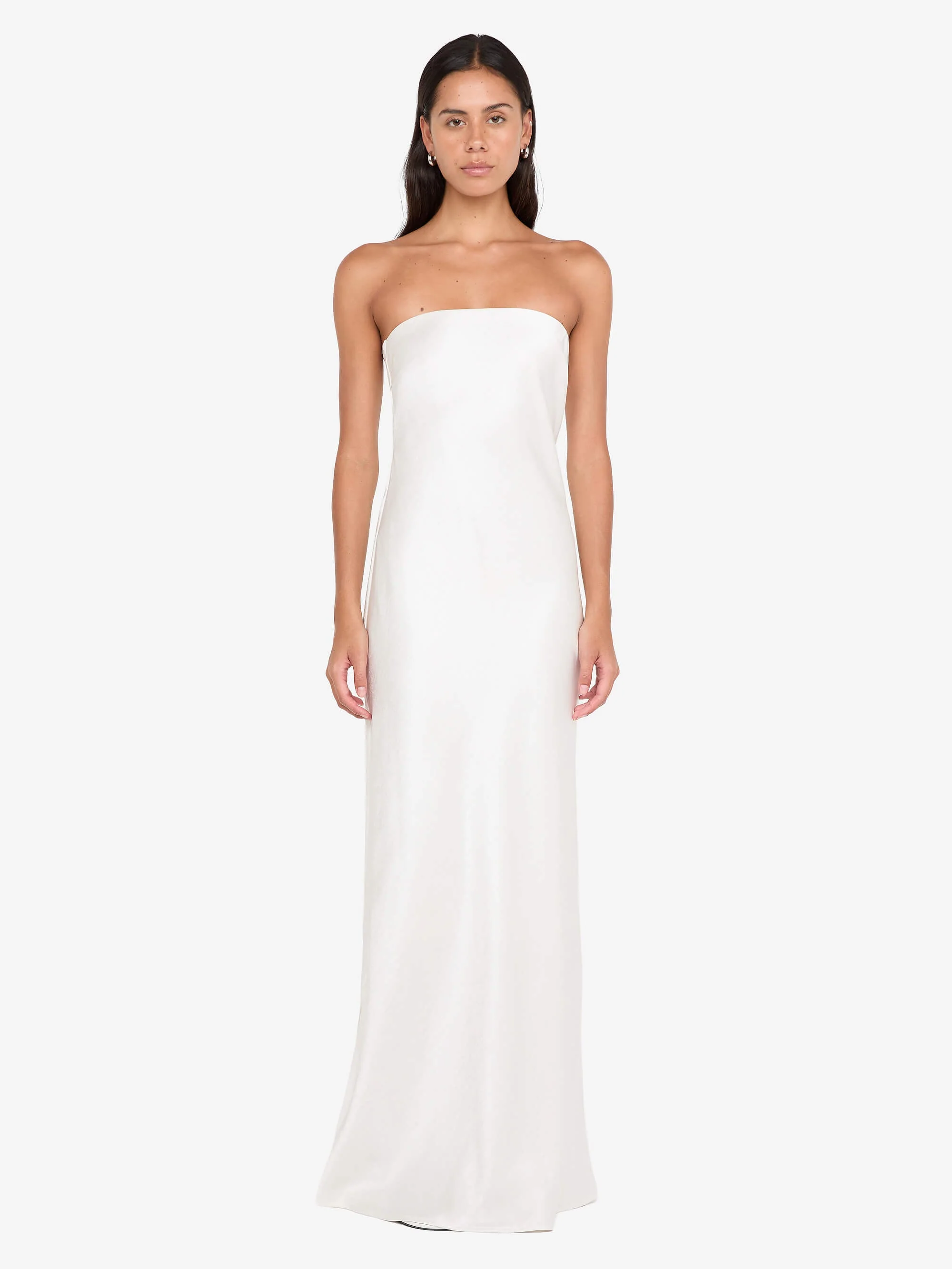 AUSTEN STRAPLESS MAXI DRESS - IVORY - Image 4