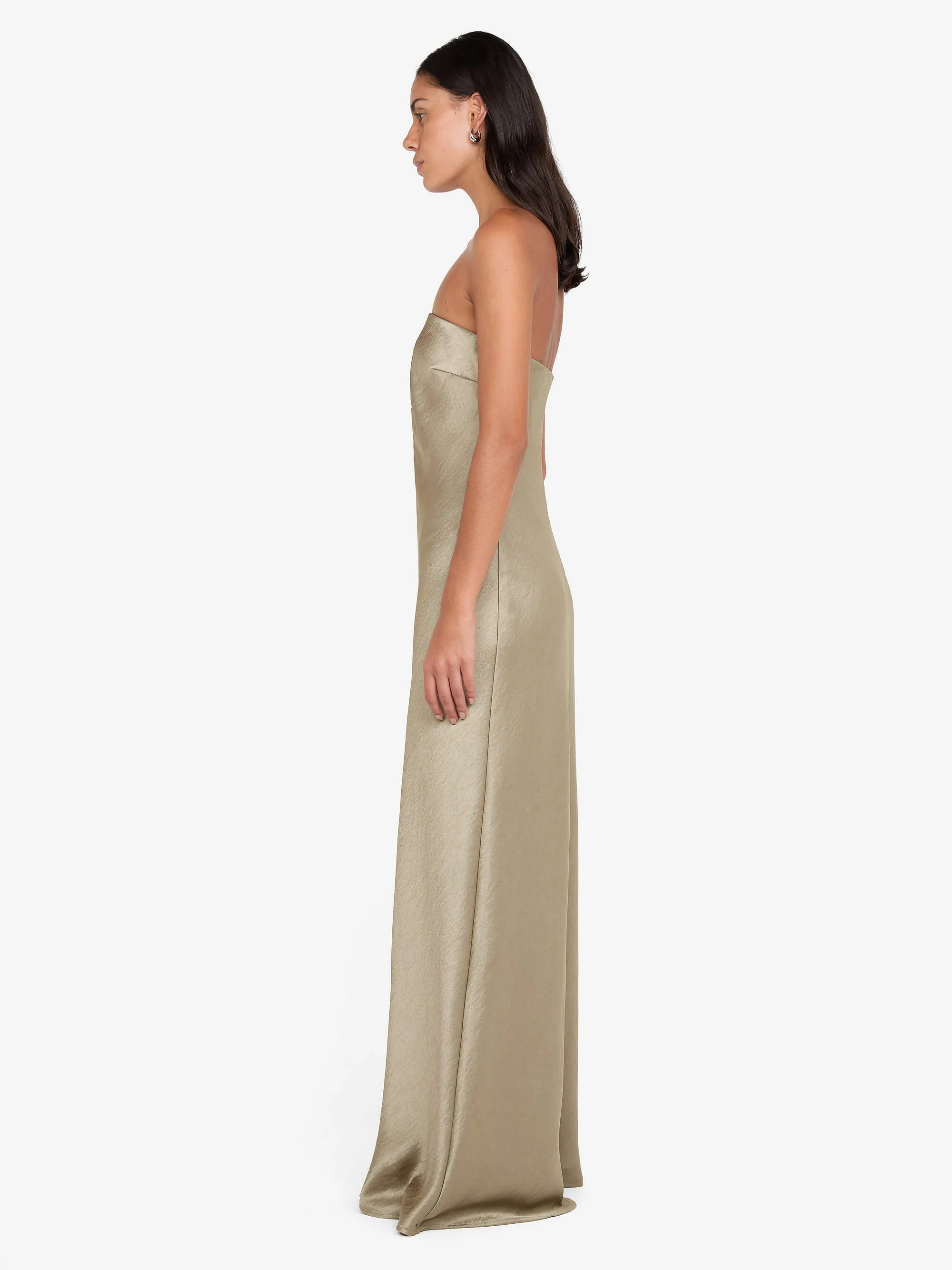 AUSTEN STRAPLESS MAXI DRESS - SAGE - Image 2