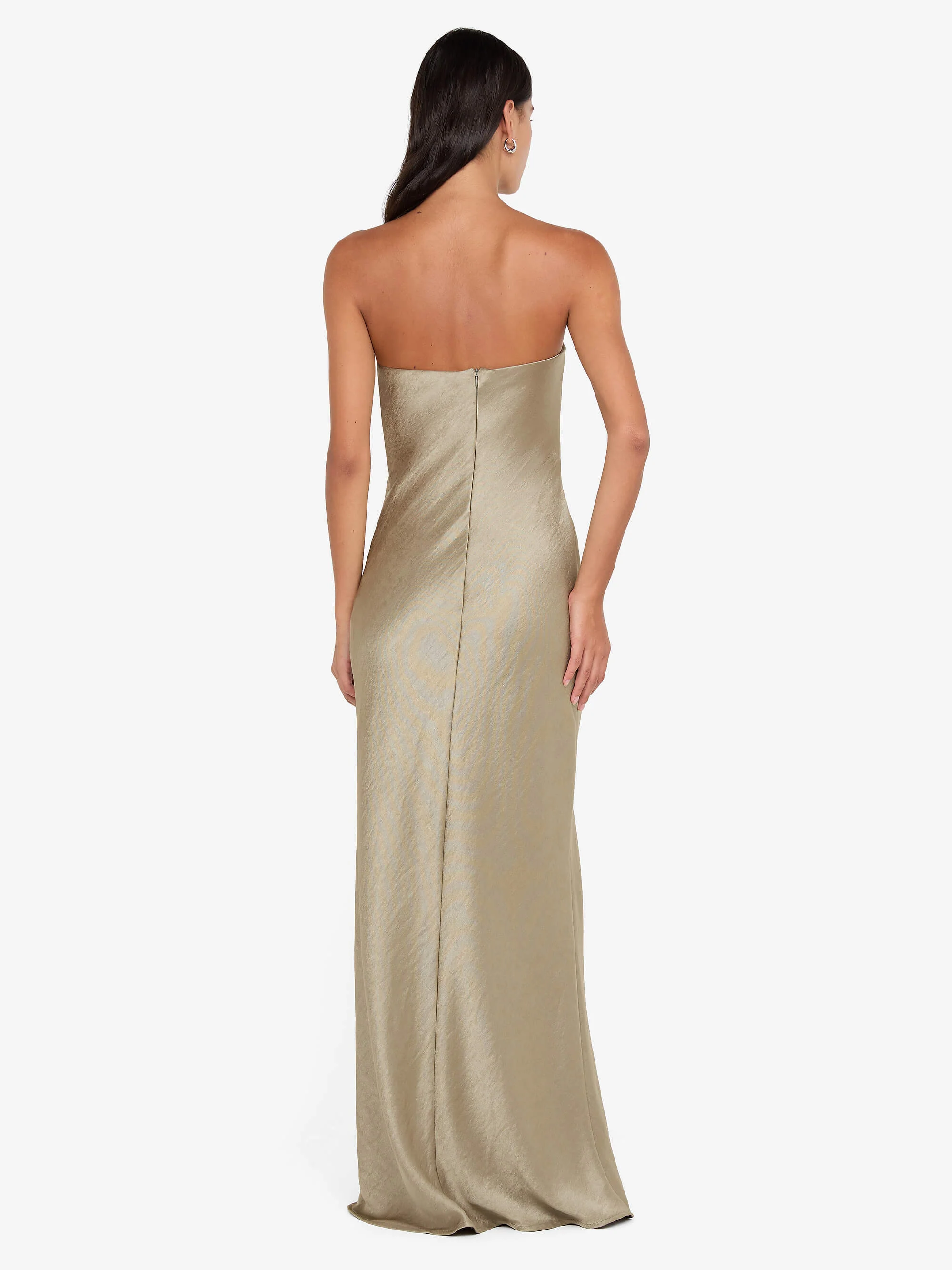 AUSTEN STRAPLESS MAXI DRESS - SAGE - Image 3