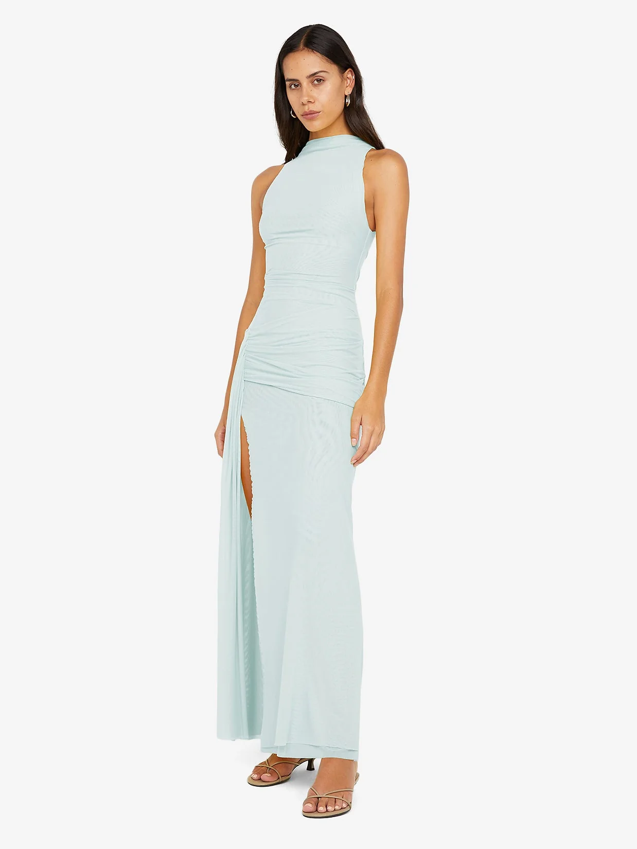 BLAINE DRAPE MAXI DRESS - SPEARMINT - Image 4