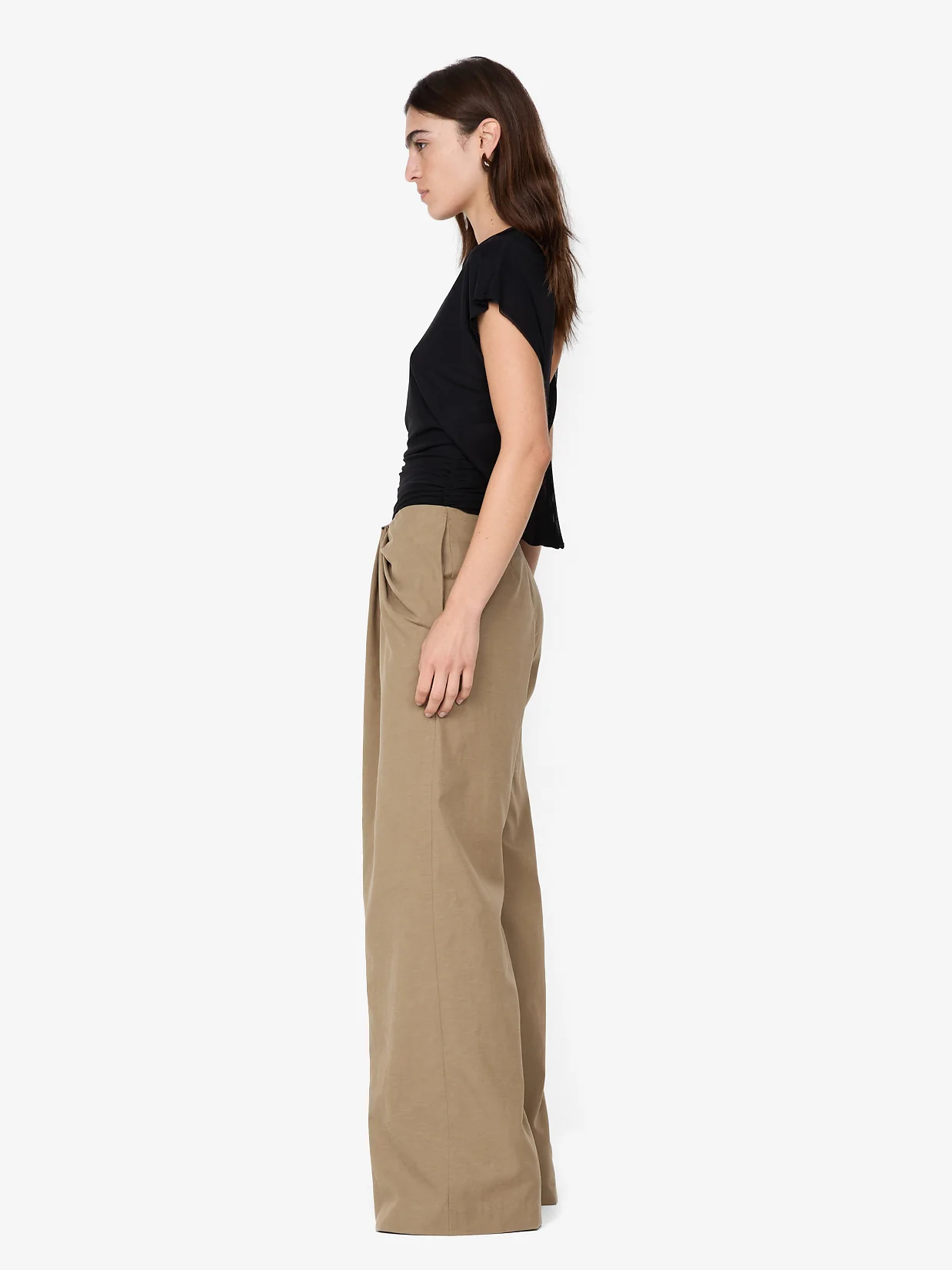 BOWEN DRAPE PANT - OLIVE - Image 3
