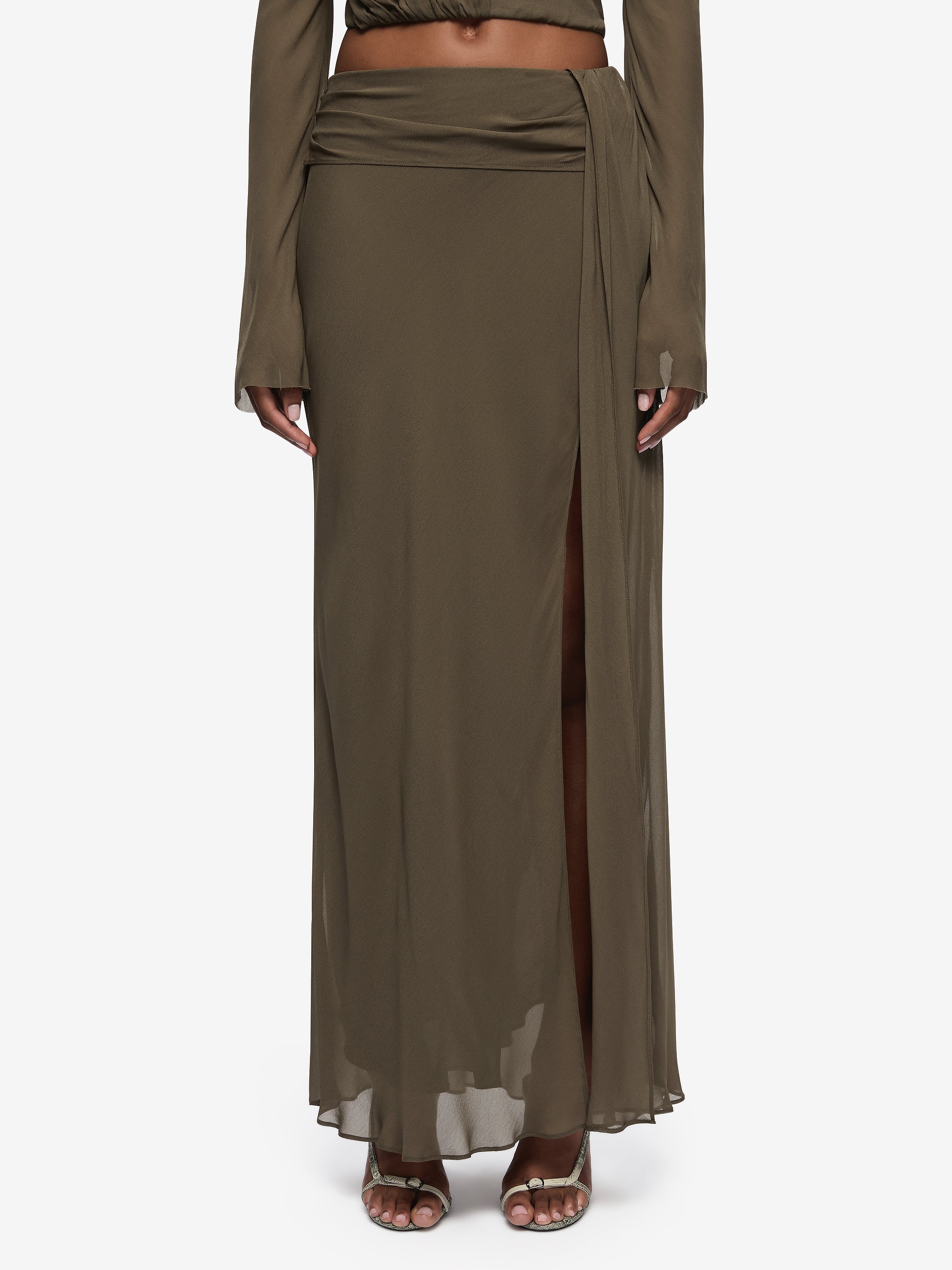 BRIYA MAXI SKIRT - TWIG - Image 2