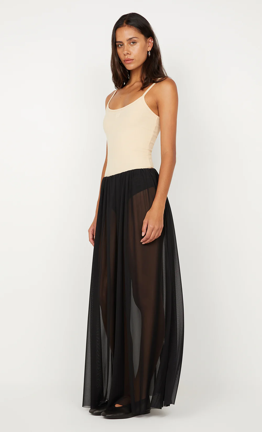 CAMILLE MAXI SKIRT - BLACK - Image 2