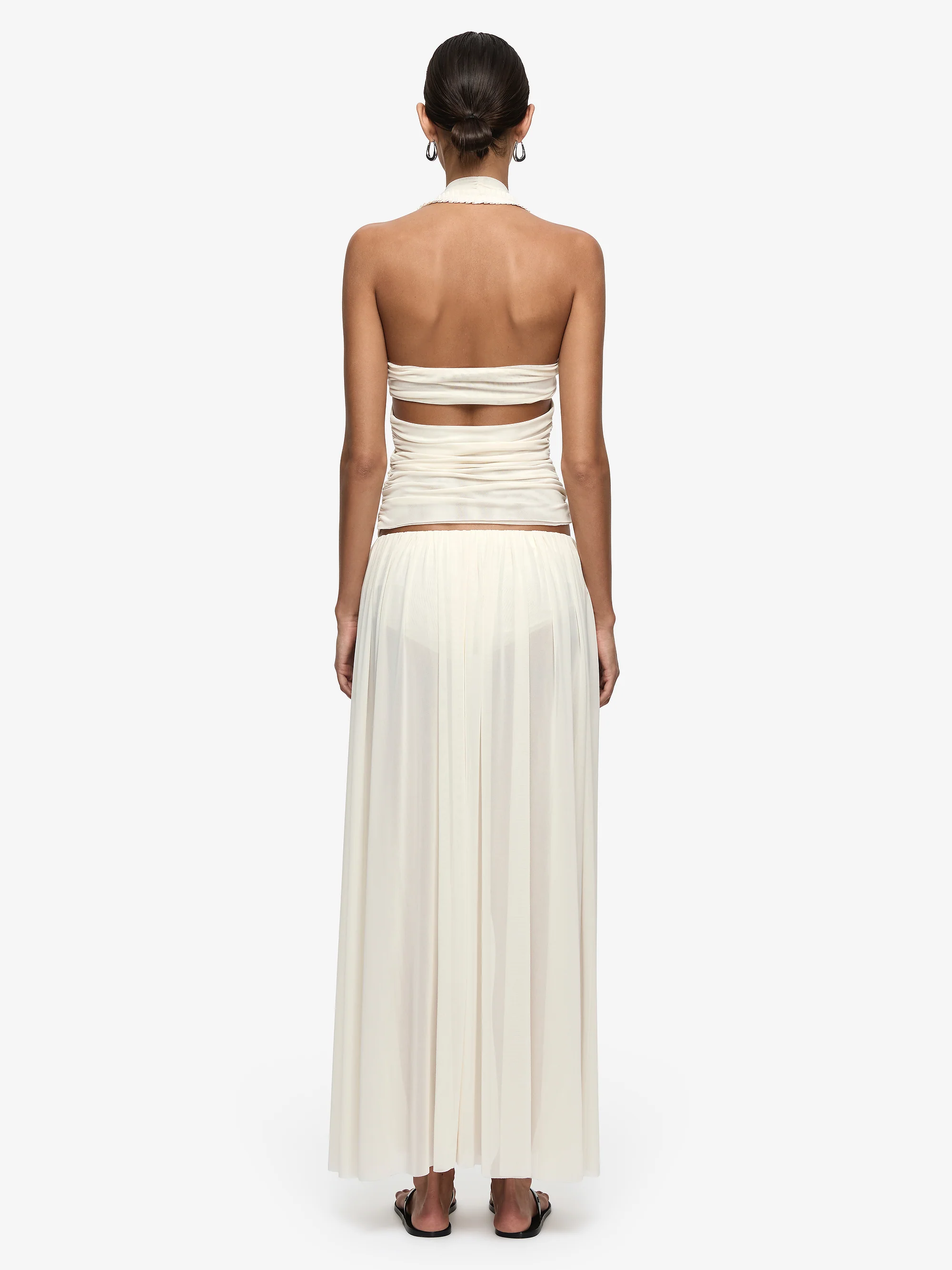 CAMILLE MAXI SKIRT - BUTTERCREAM - Image 3