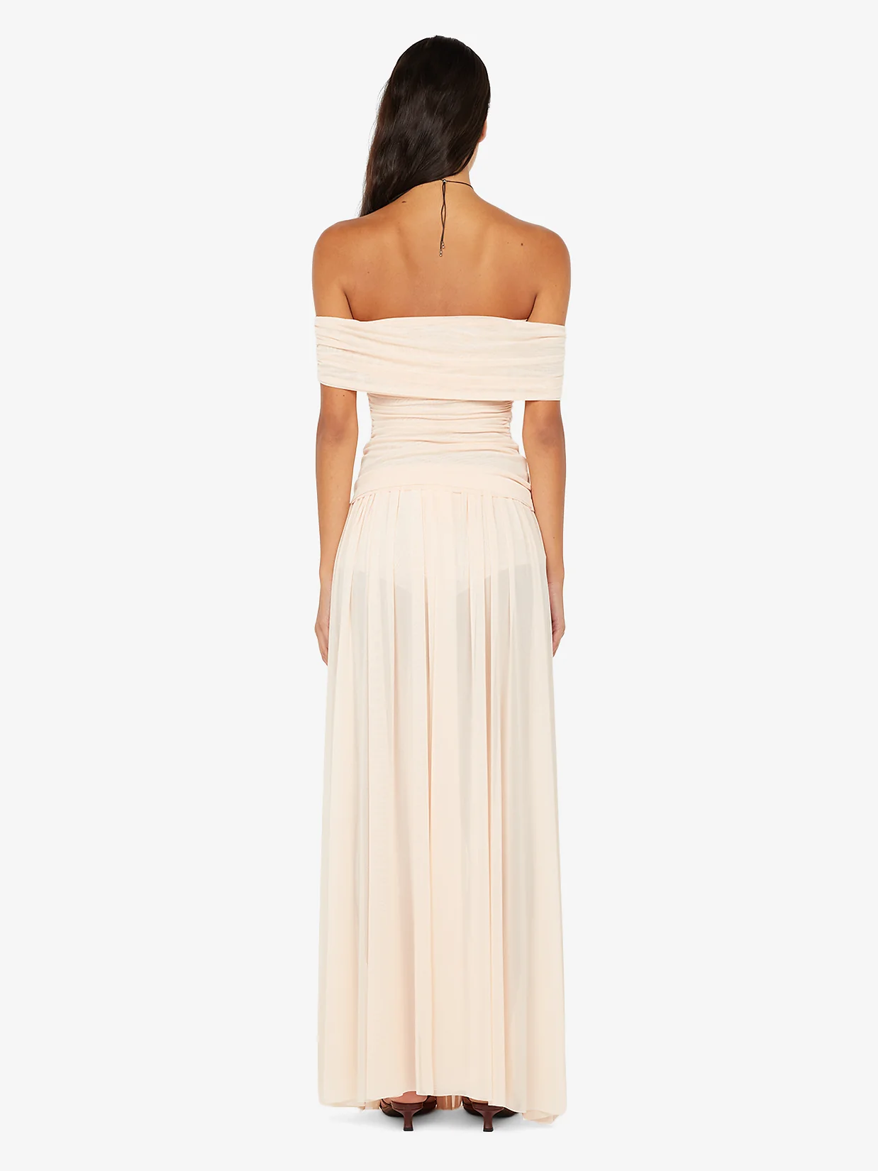 CAMILLE OFFSHOULDER TOP - PEACH - Image 4