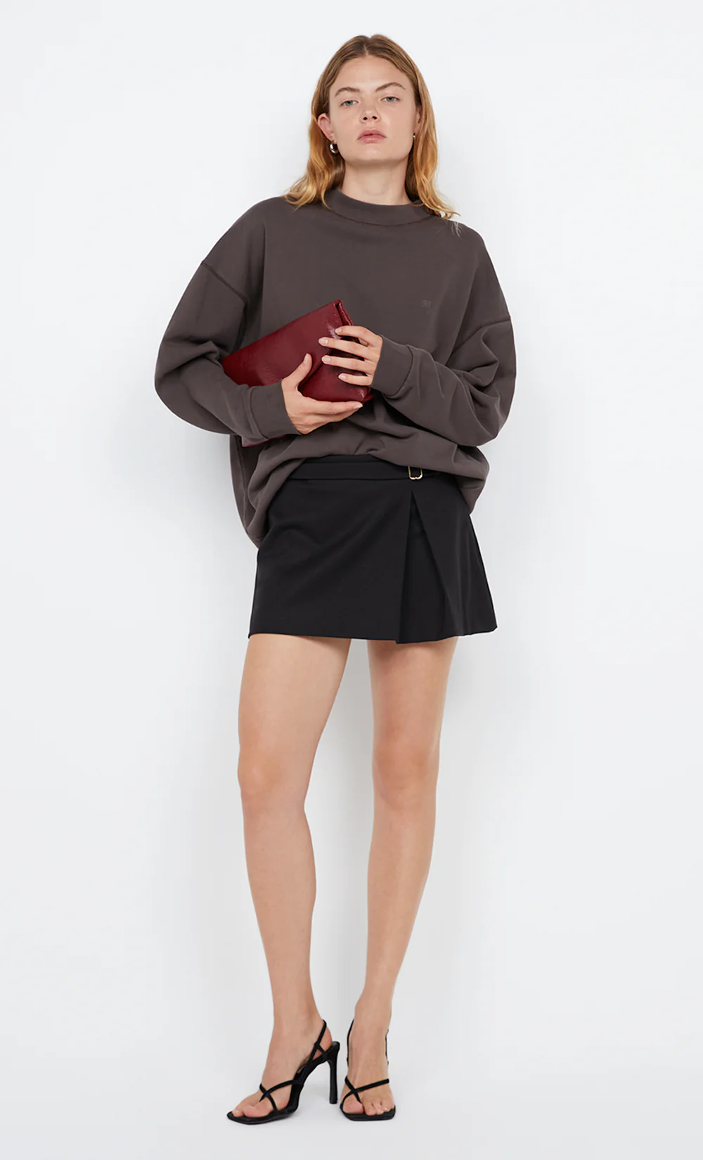 CARLSON MINI SKIRT - BLACK - Image 3