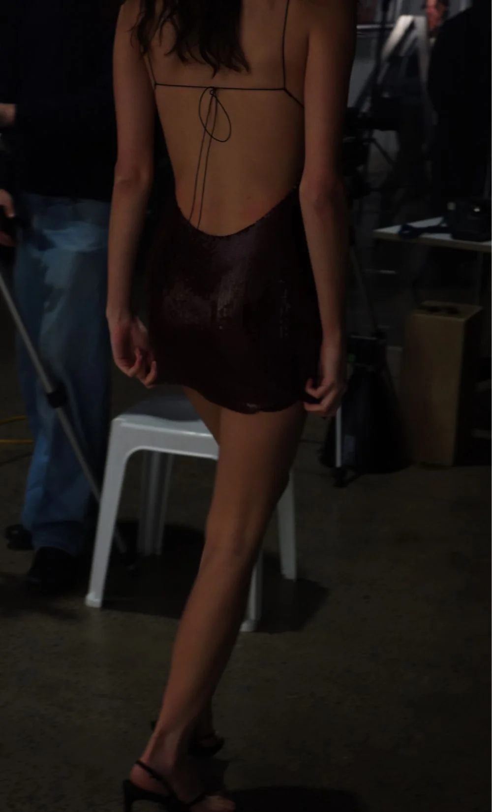 CELESTIA MINI DRESS - PLUM - Image 2