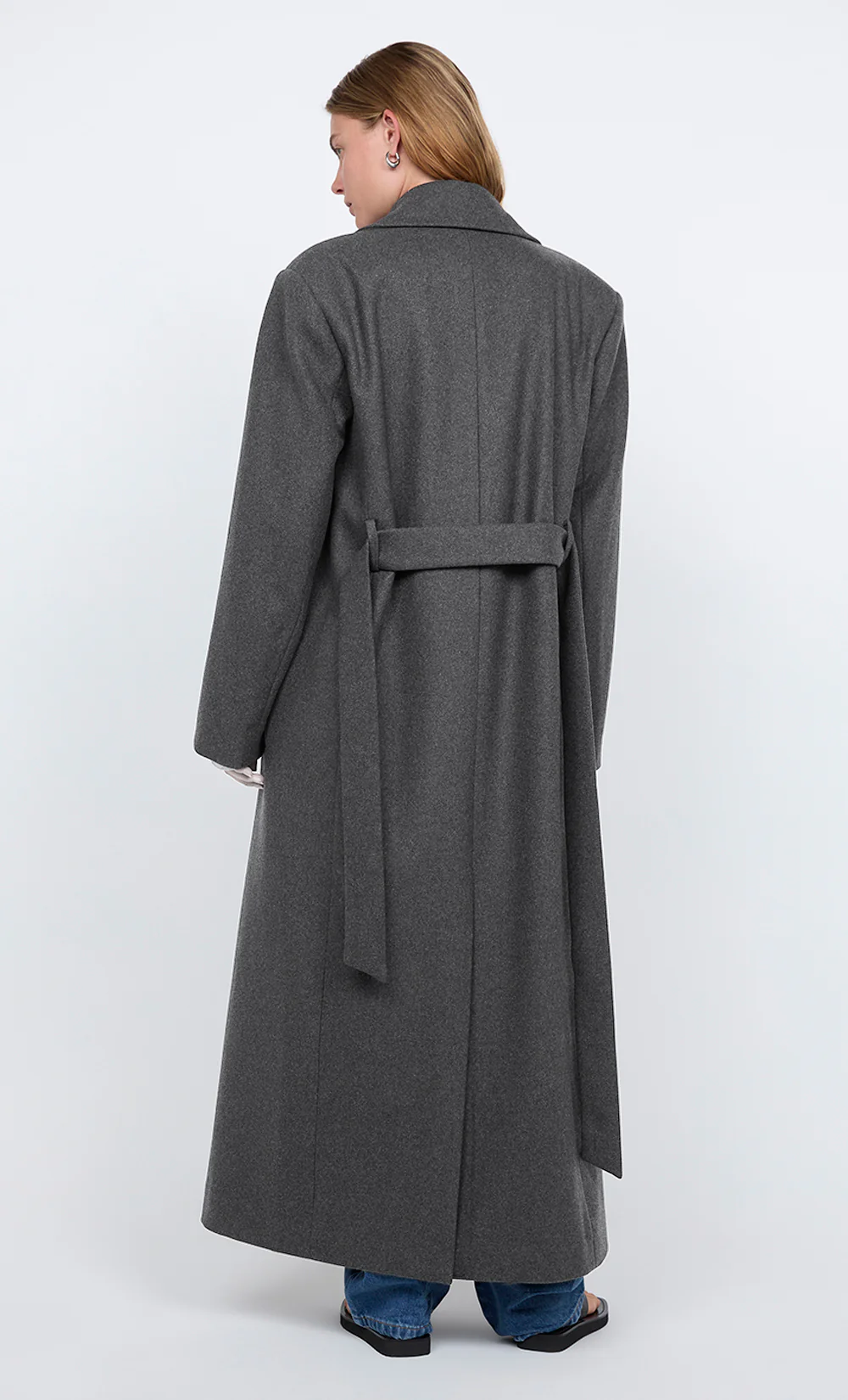 CELYN LONG COAT - CHARCOAL - Image 3