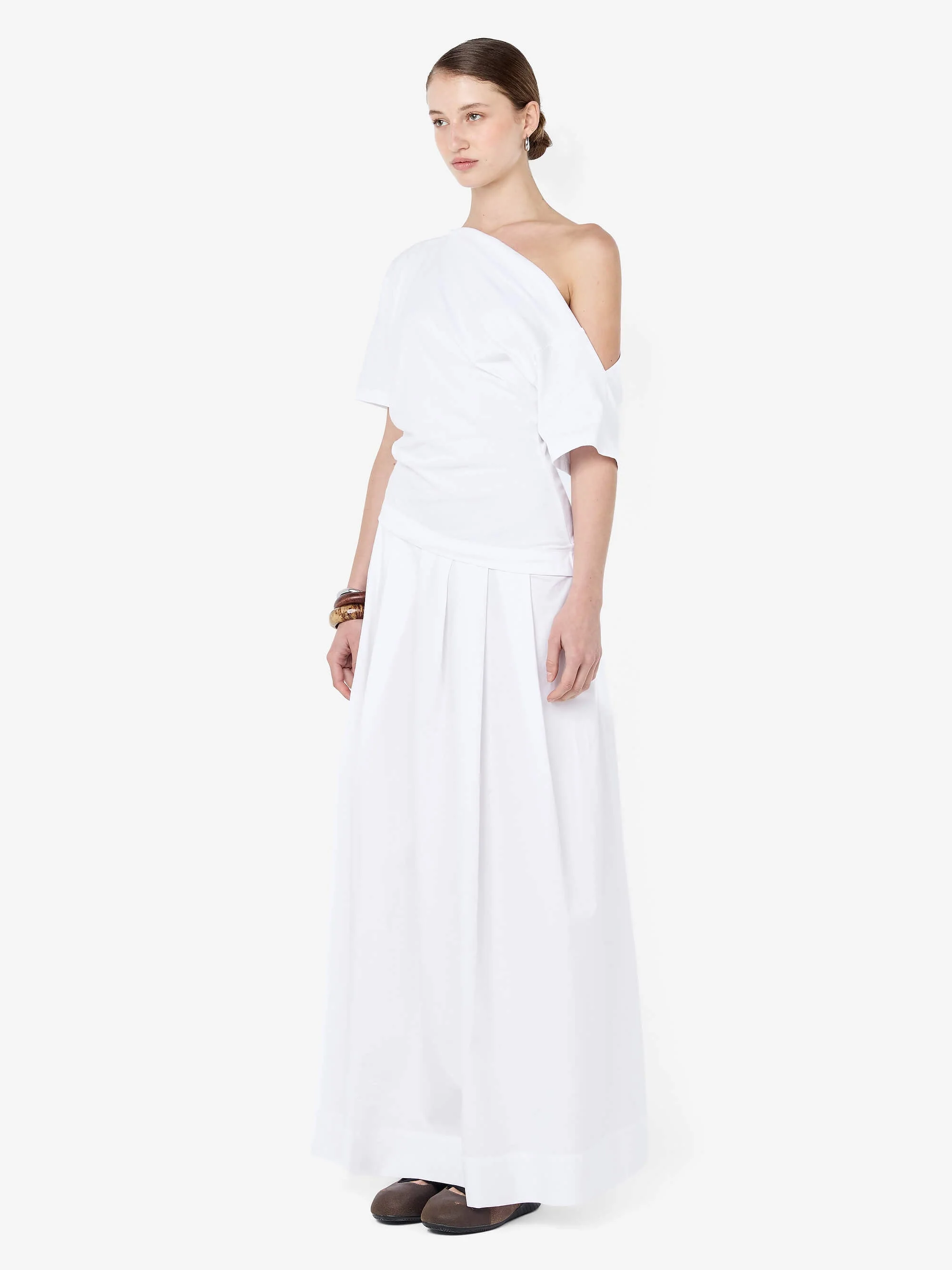 CHANTAL OFFSHOULDER MAXI DRESS - WHITE - Image 2