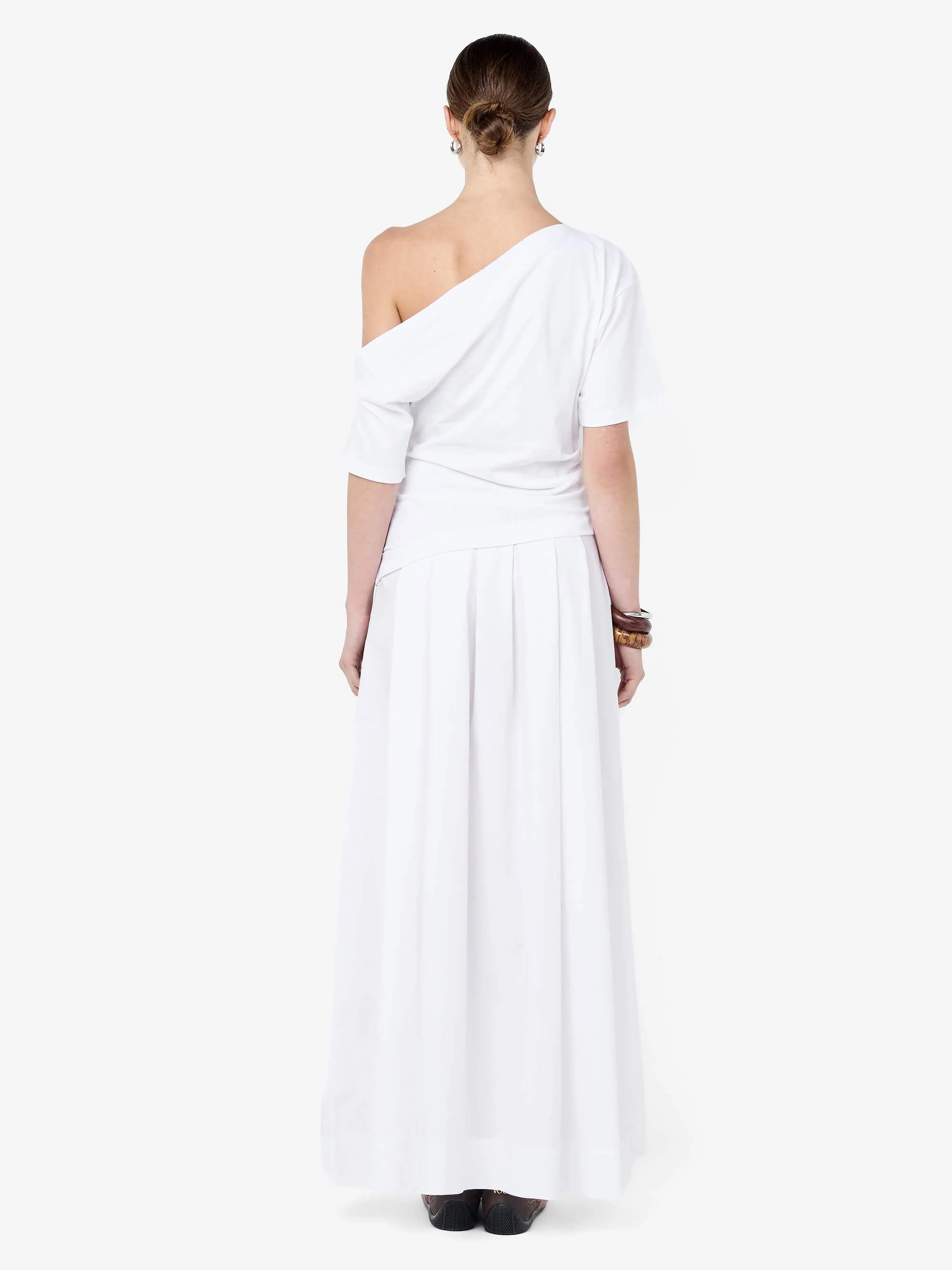 CHANTAL OFFSHOULDER MAXI DRESS - WHITE - Image 4