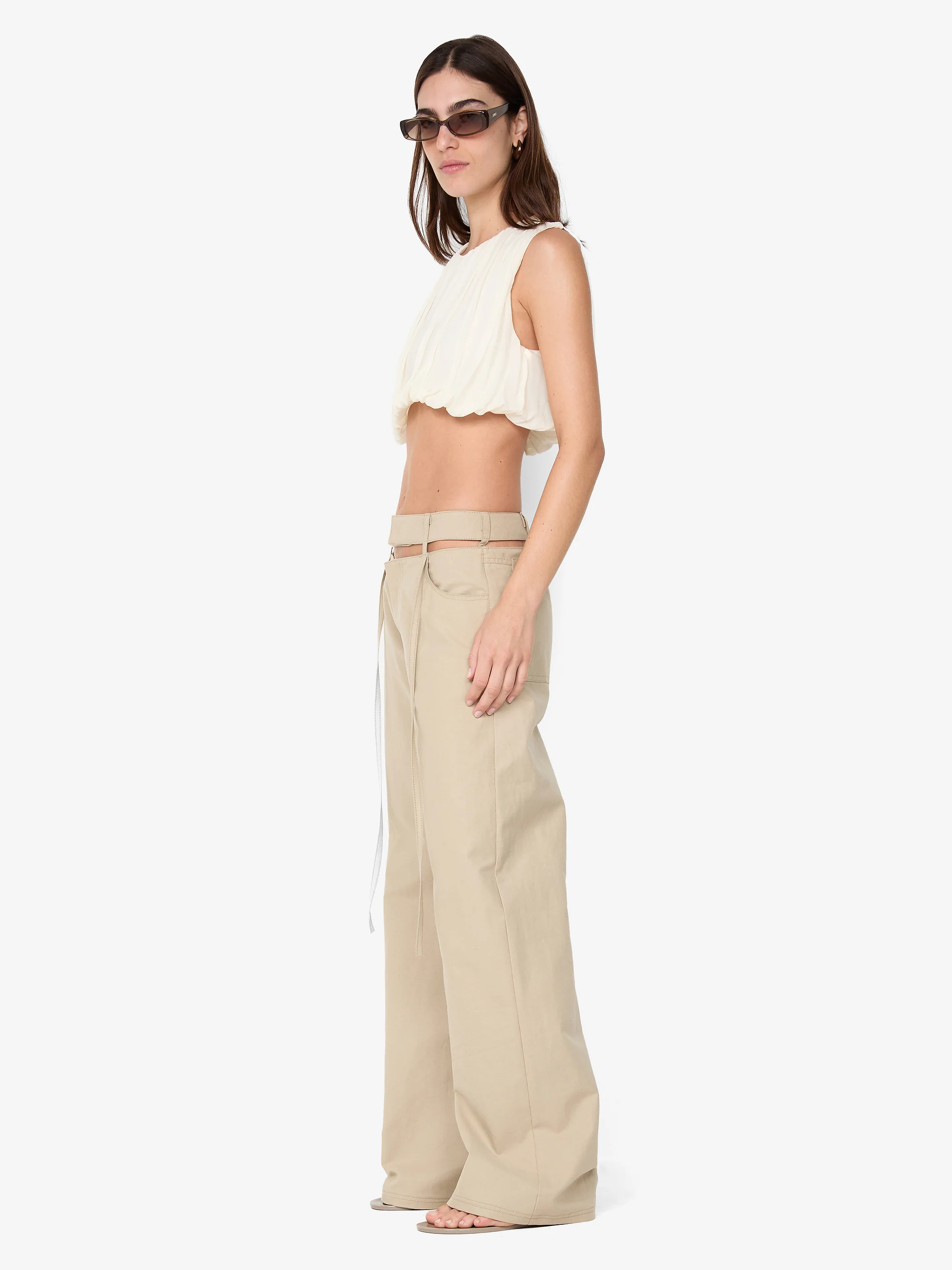 CLEMENTINE BUBBLE TOP - CHALK - Image 3
