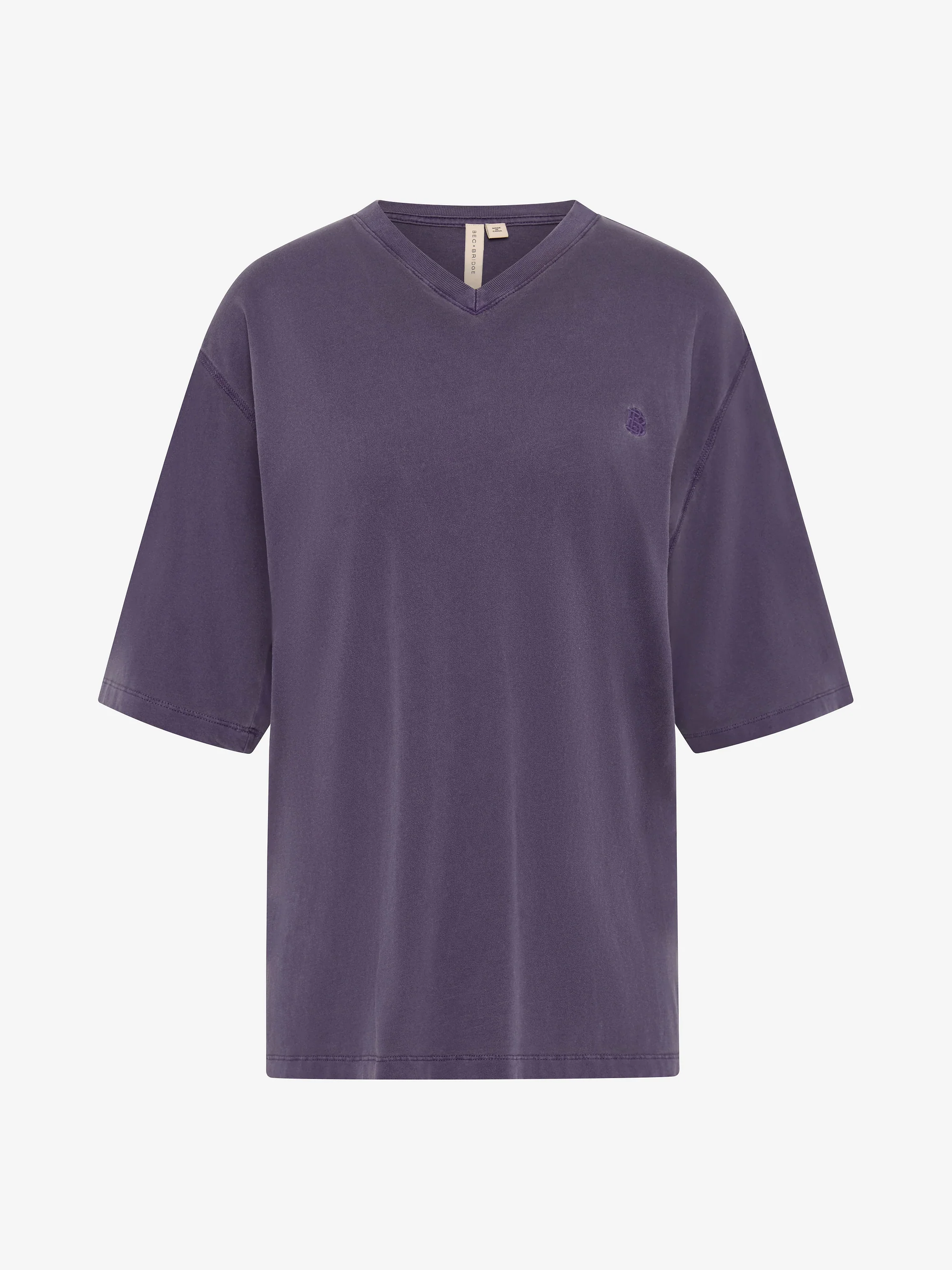 COLE V NECK TEE - AMETHYST - Image 5