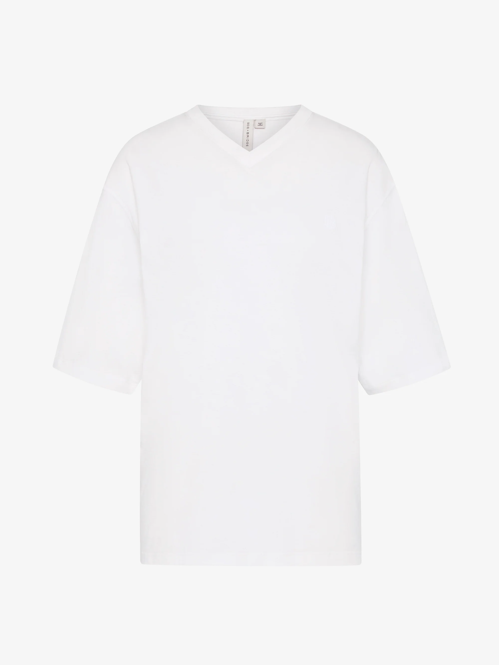 COLE V NECK TEE - IVORY - Image 5