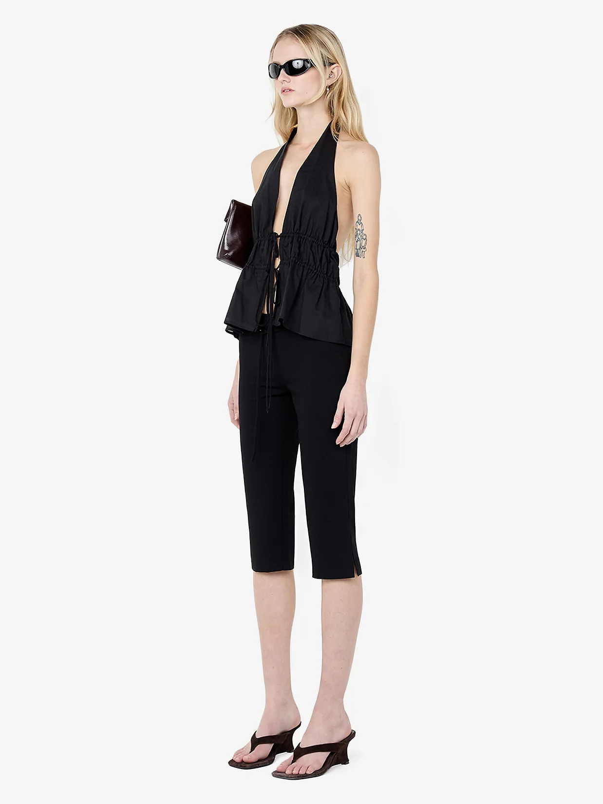 DAFINE CAPRI PANT  - BLACK - Image 2