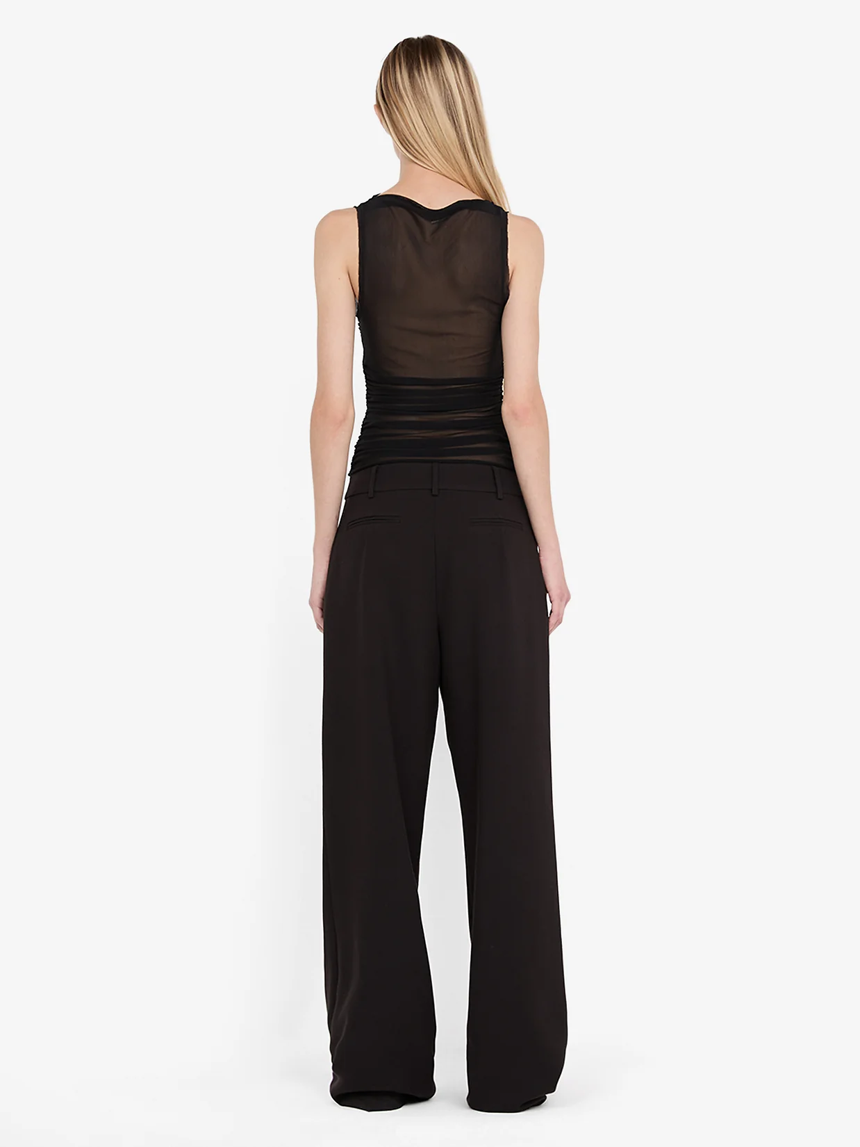DANTE SPIRAL BOAT NECK TOP - BLACK - Image 5
