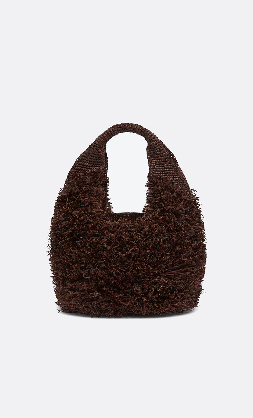 DAWN RAFFIA BAG - DARK CHOCOLATE