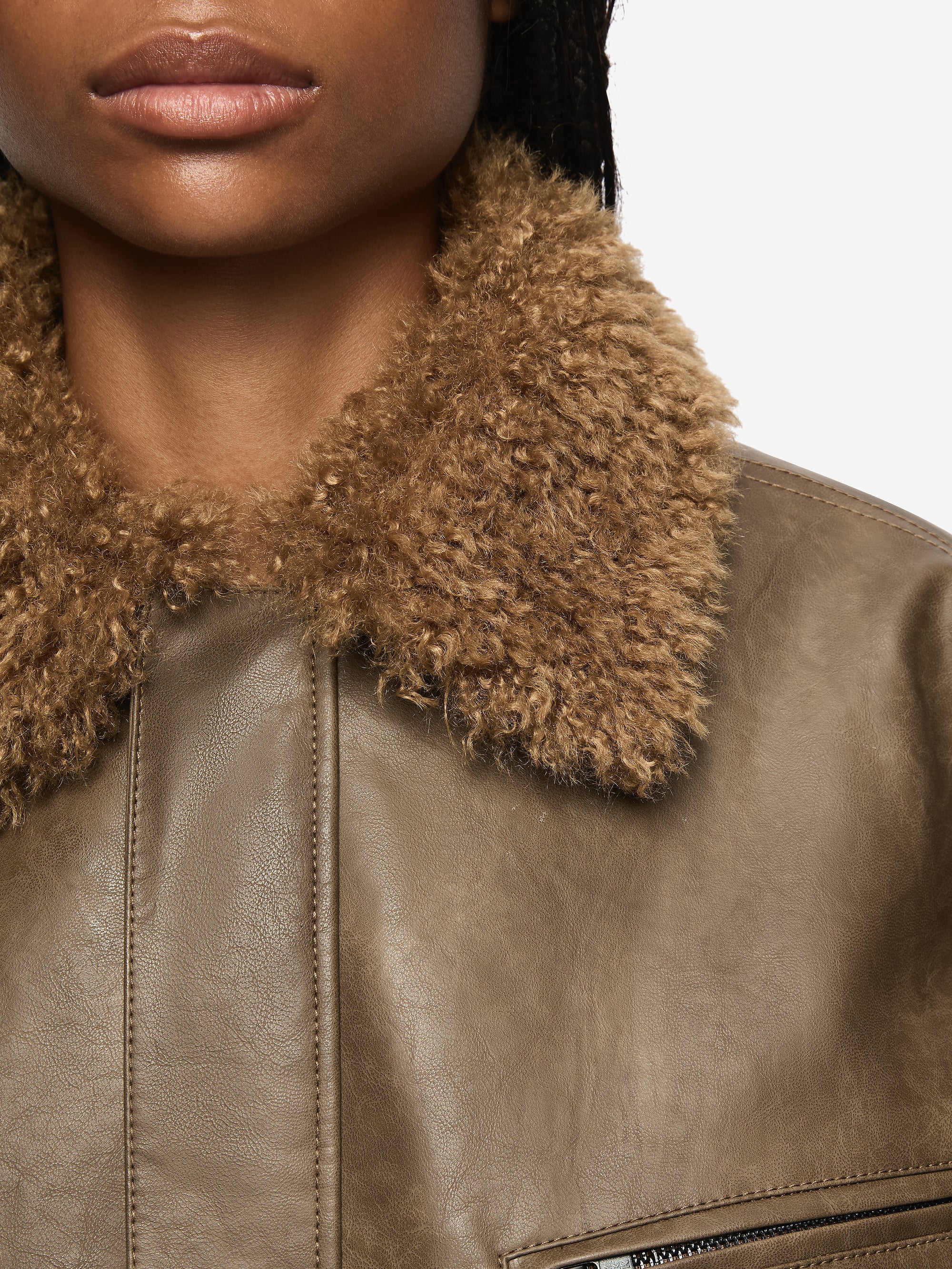 DAWSON BOMBER - OLIVE - Image 4