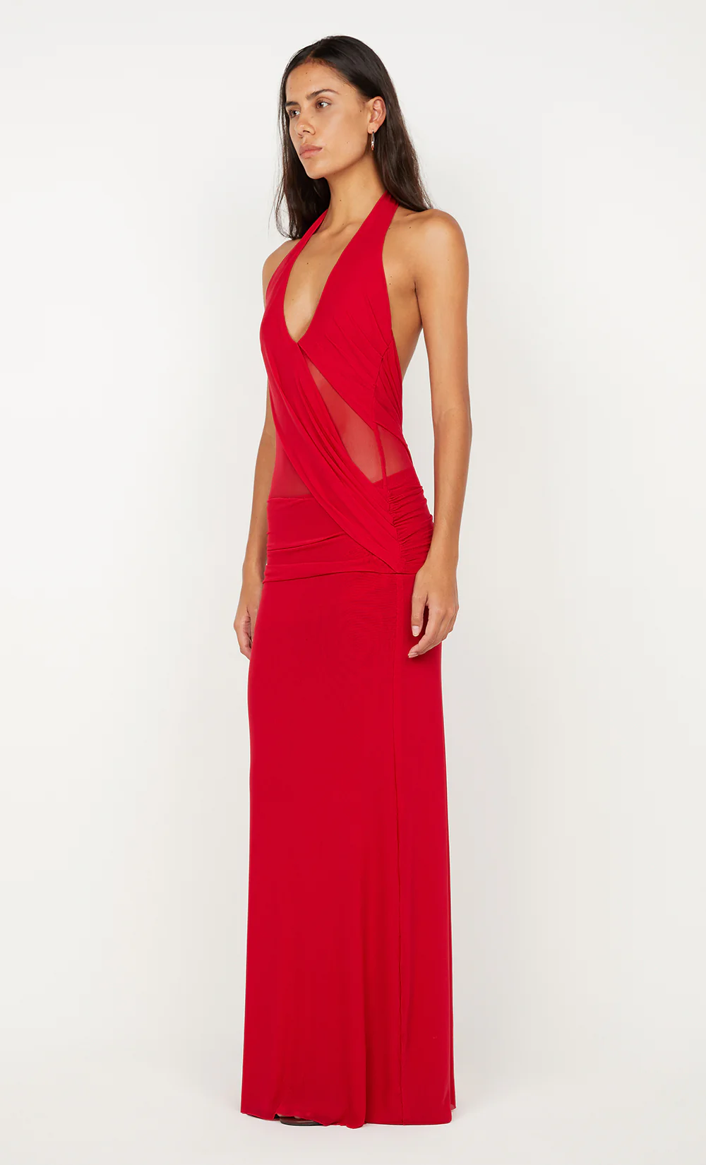 DEIJA HALTER MAXI DRESS - STRAWBERRY - Image 6