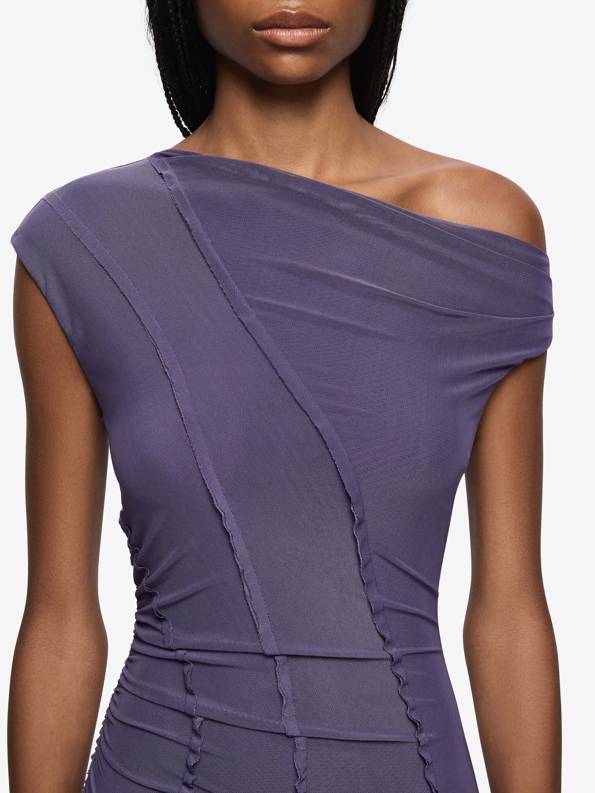 DELILA ASYM DRESS - AMETHYST - Image 3