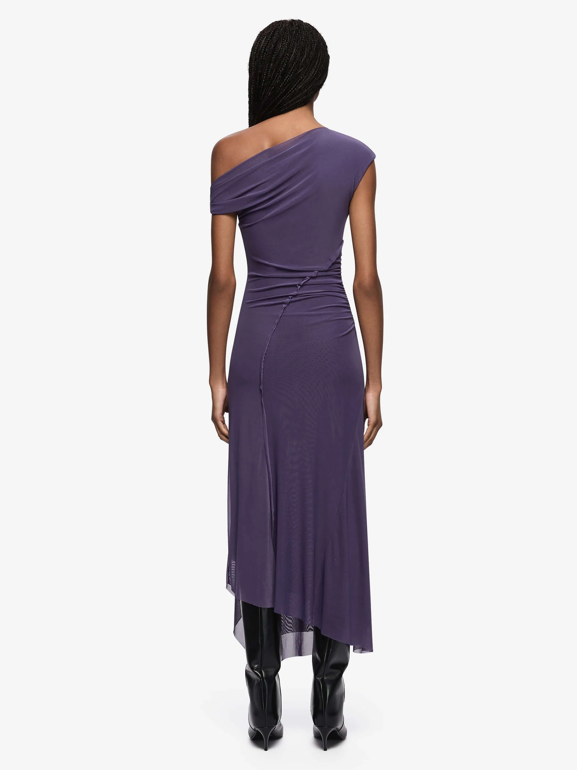 DELILA ASYM DRESS - AMETHYST - Image 4
