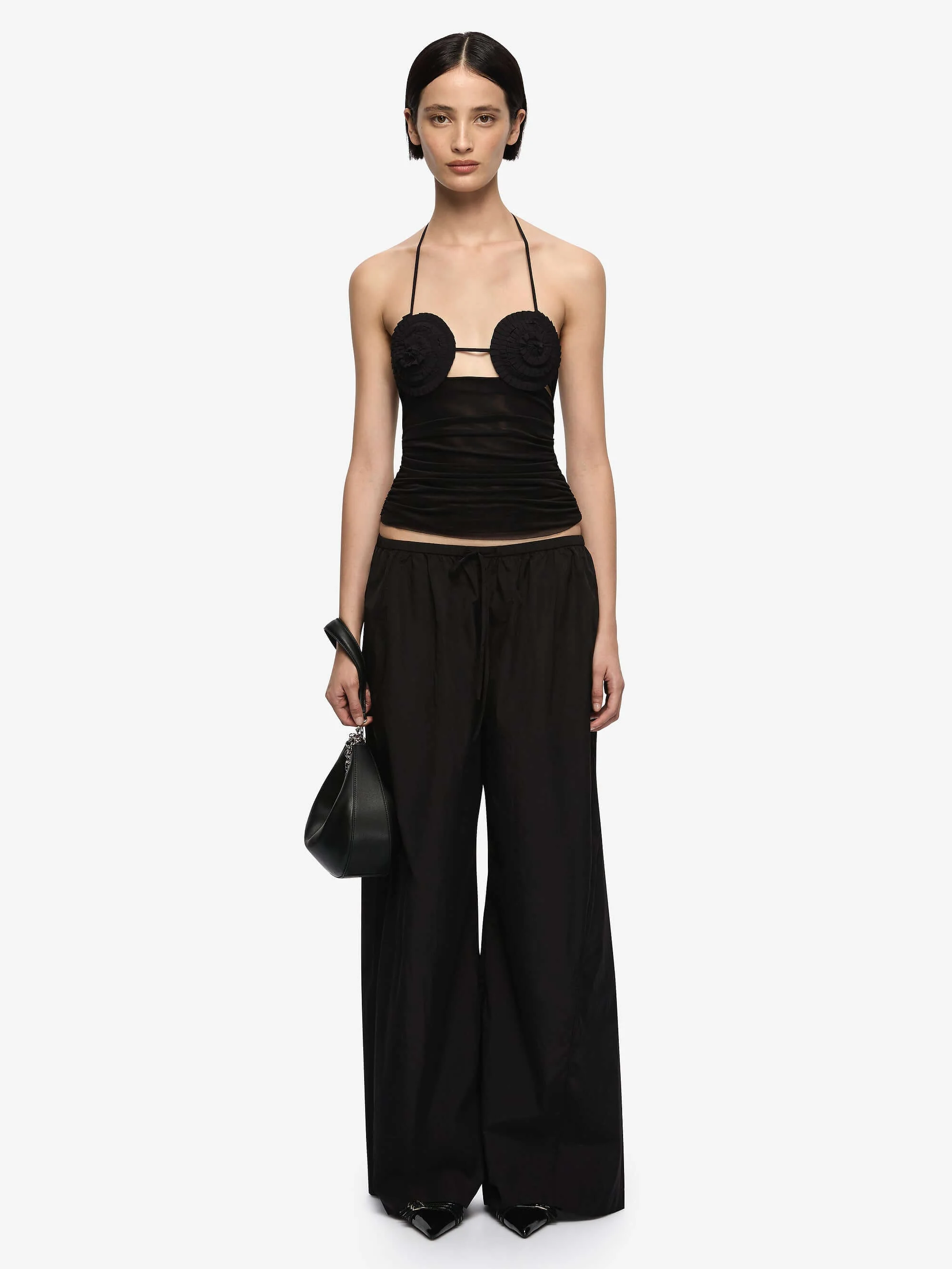DELILA SPIRAL TOP - BLACK - Image 3