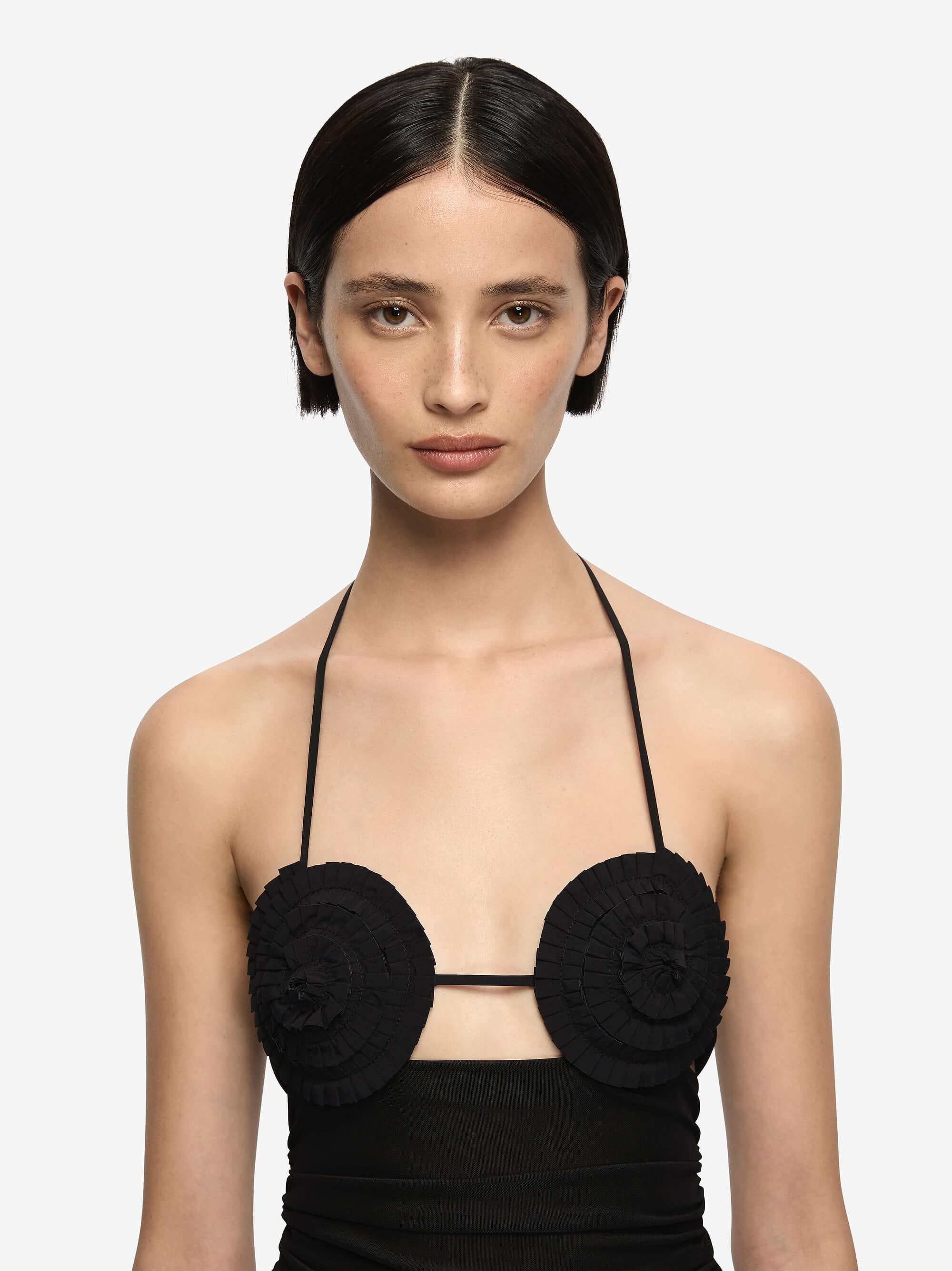 DELILA SPIRAL TOP - BLACK - Image 4