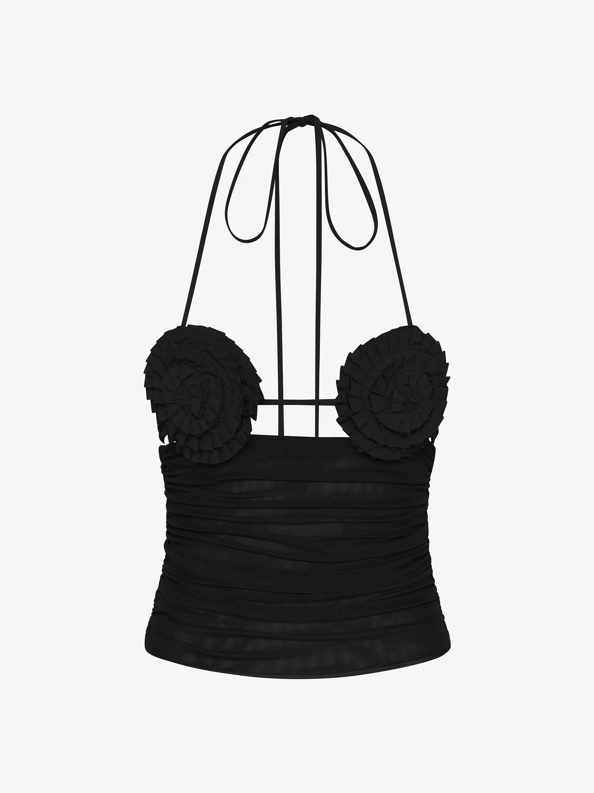 DELILA SPIRAL TOP - BLACK - Image 6