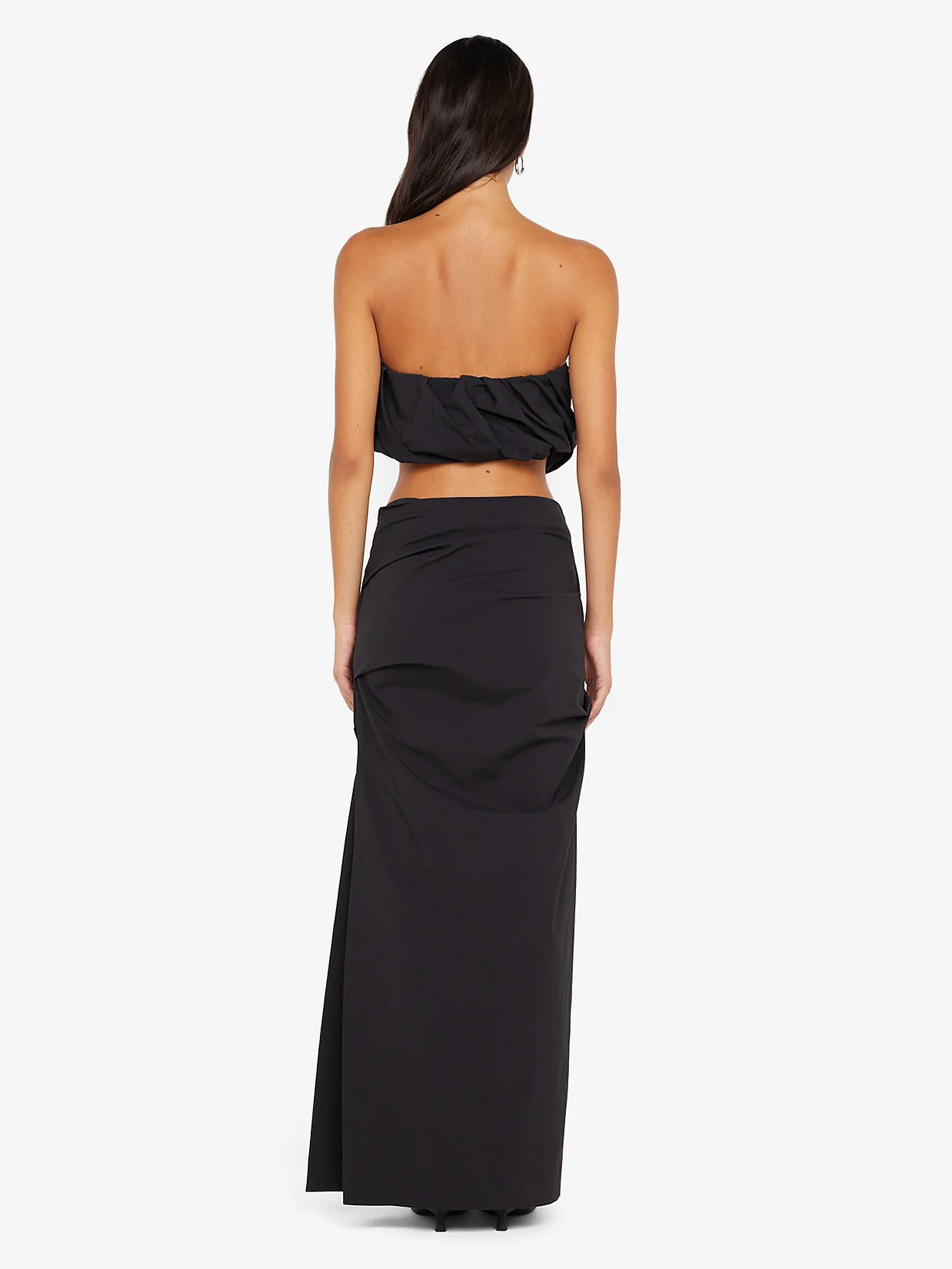 DOMENIC CROPPED BUBBLE TOP - BLACK - Image 4