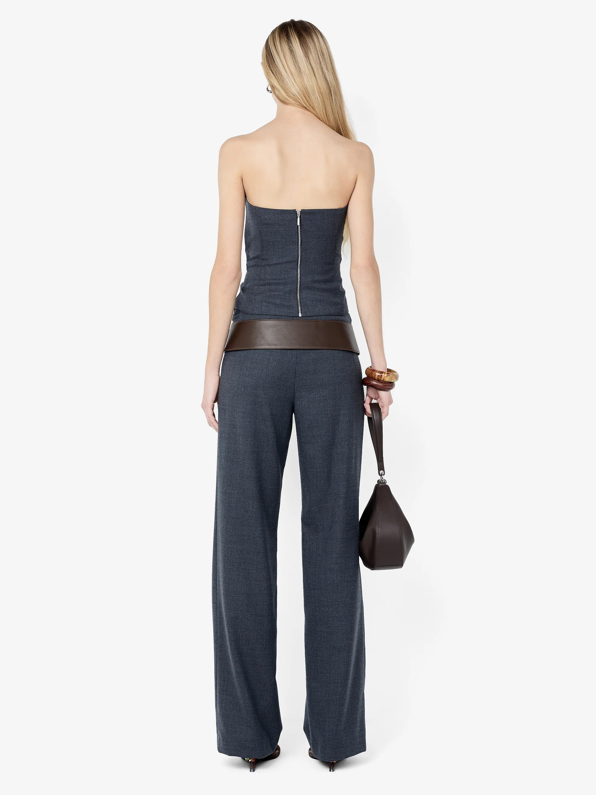 ELLIS STRAIGHT LEG PANT - CHARCOAL - Image 4