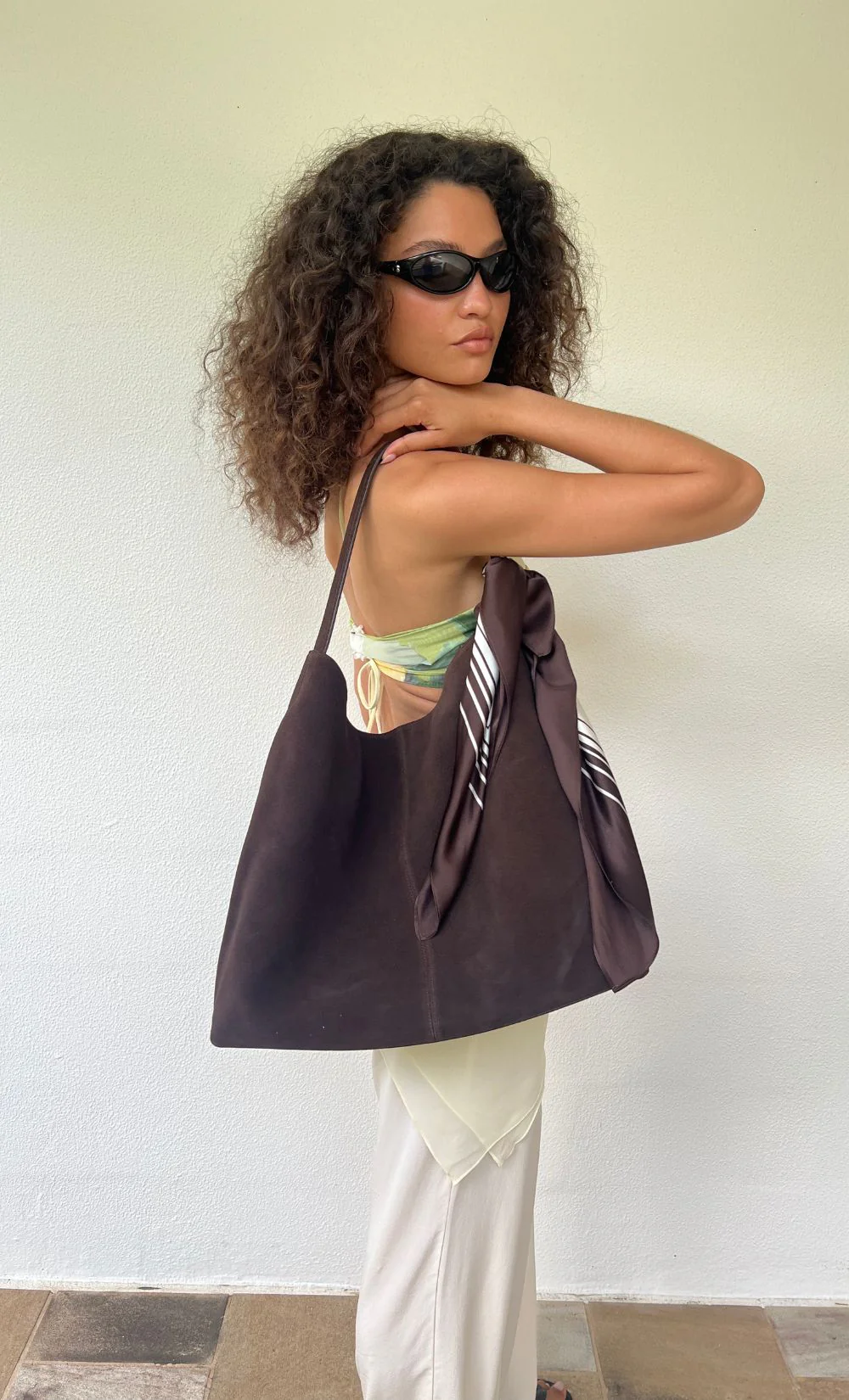 ELSIE TOTE BAG - CHOC - Image 2