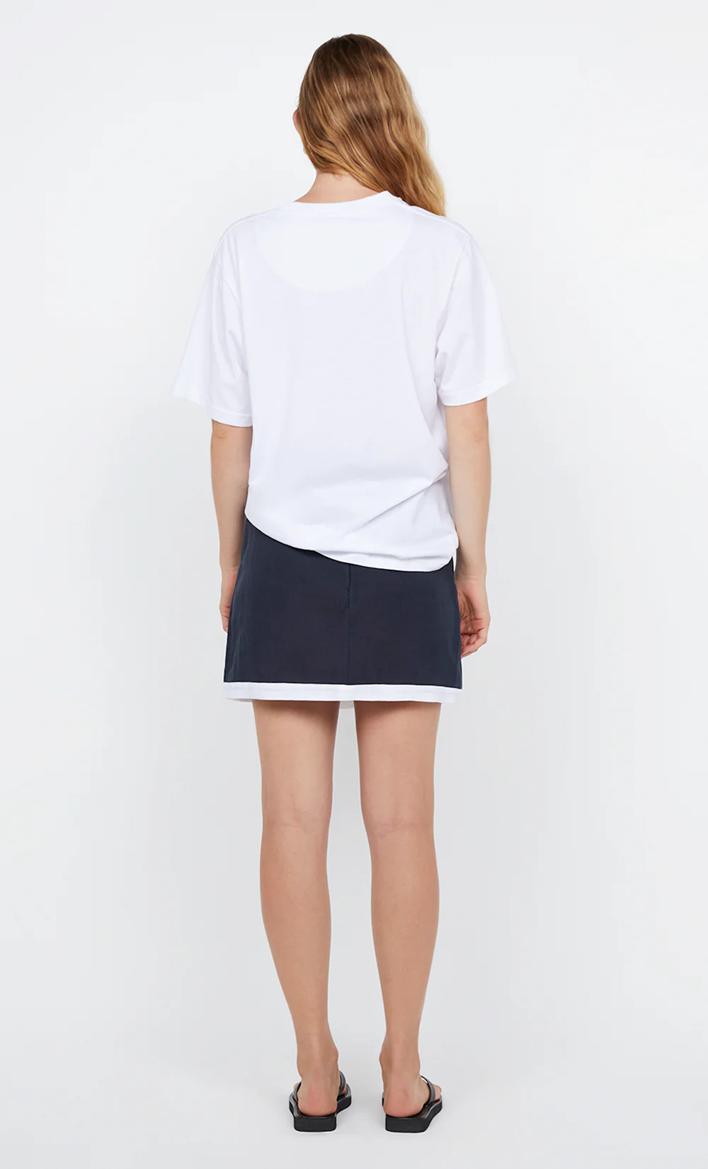 ELYCE MINI SKIRT - INK/WHITE - Image 4