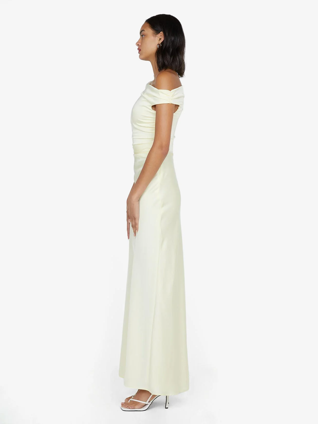 ETERNITY OFF SHOULDER MAXI - ICE YELLOW - Image 4