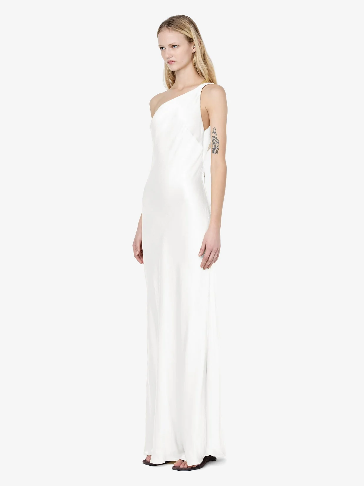 GIA ASYM MAXI DRESS - IVORY - Image 4